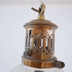 Pair of Holophane Pendant Lights