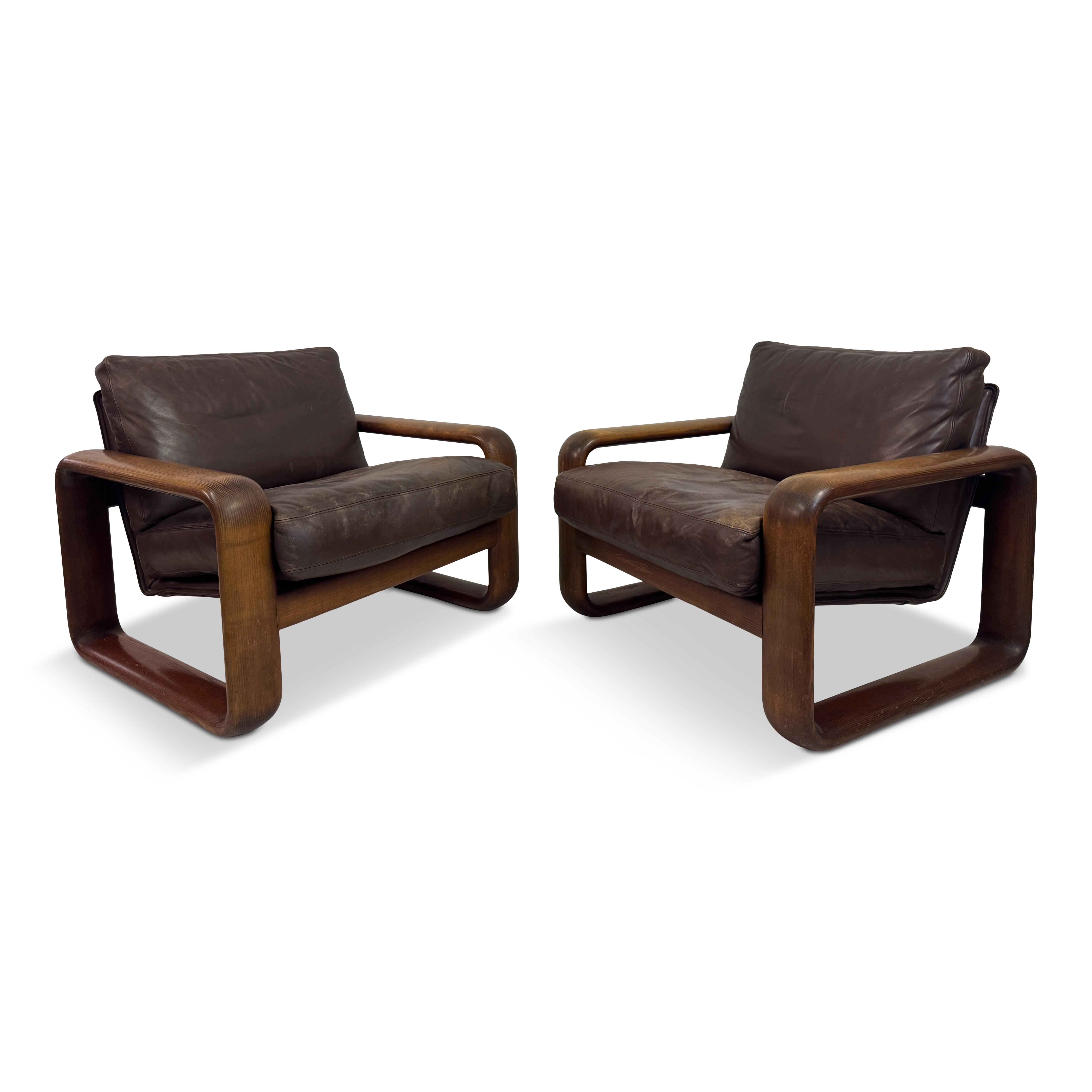 Pair of “Hombre” Lounge Chairs by Burkhard Vogtherr for Rosenthal, 1970s in vendita 13