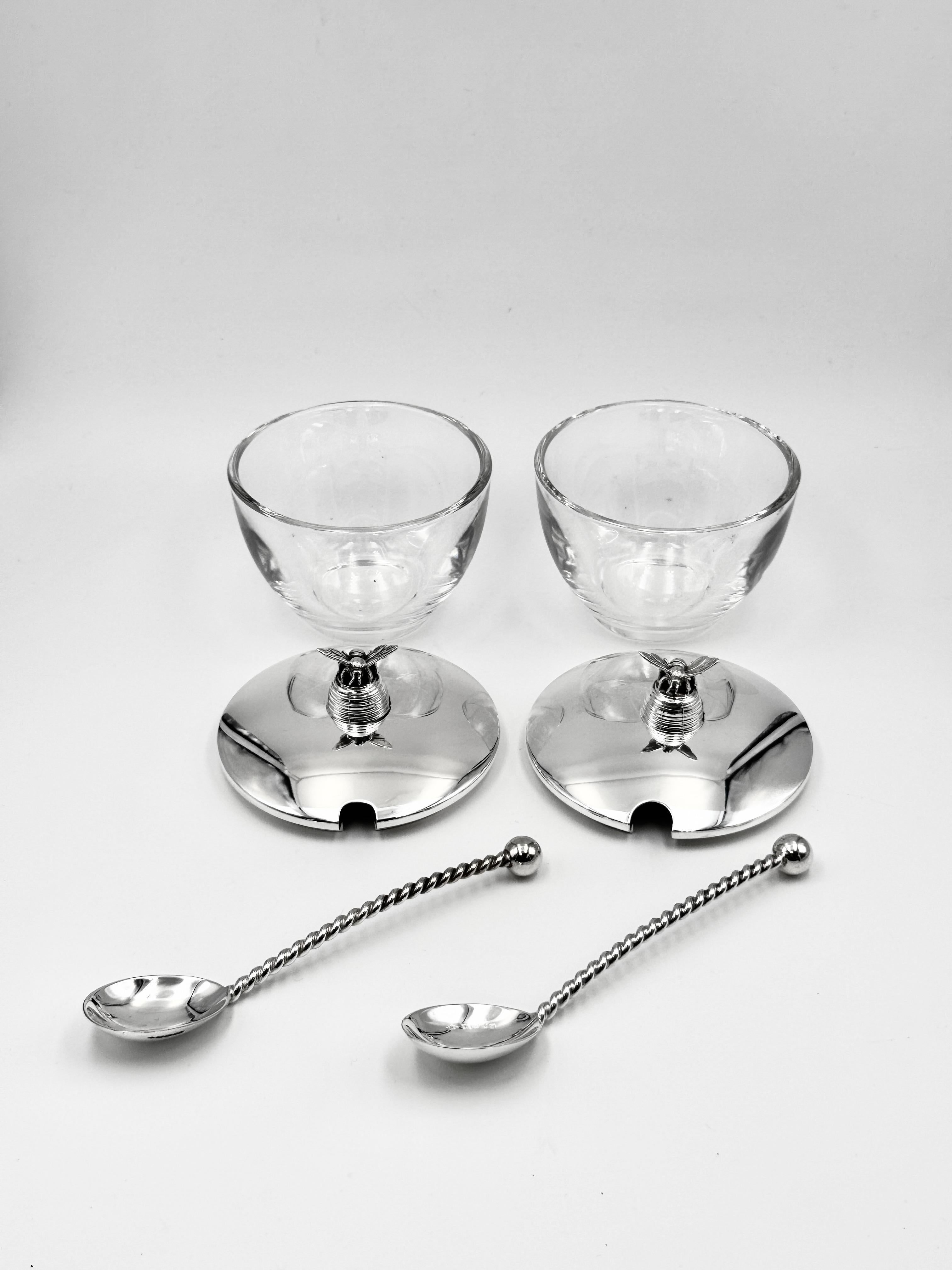 Contemporary Pair of Honey Pots For Sale