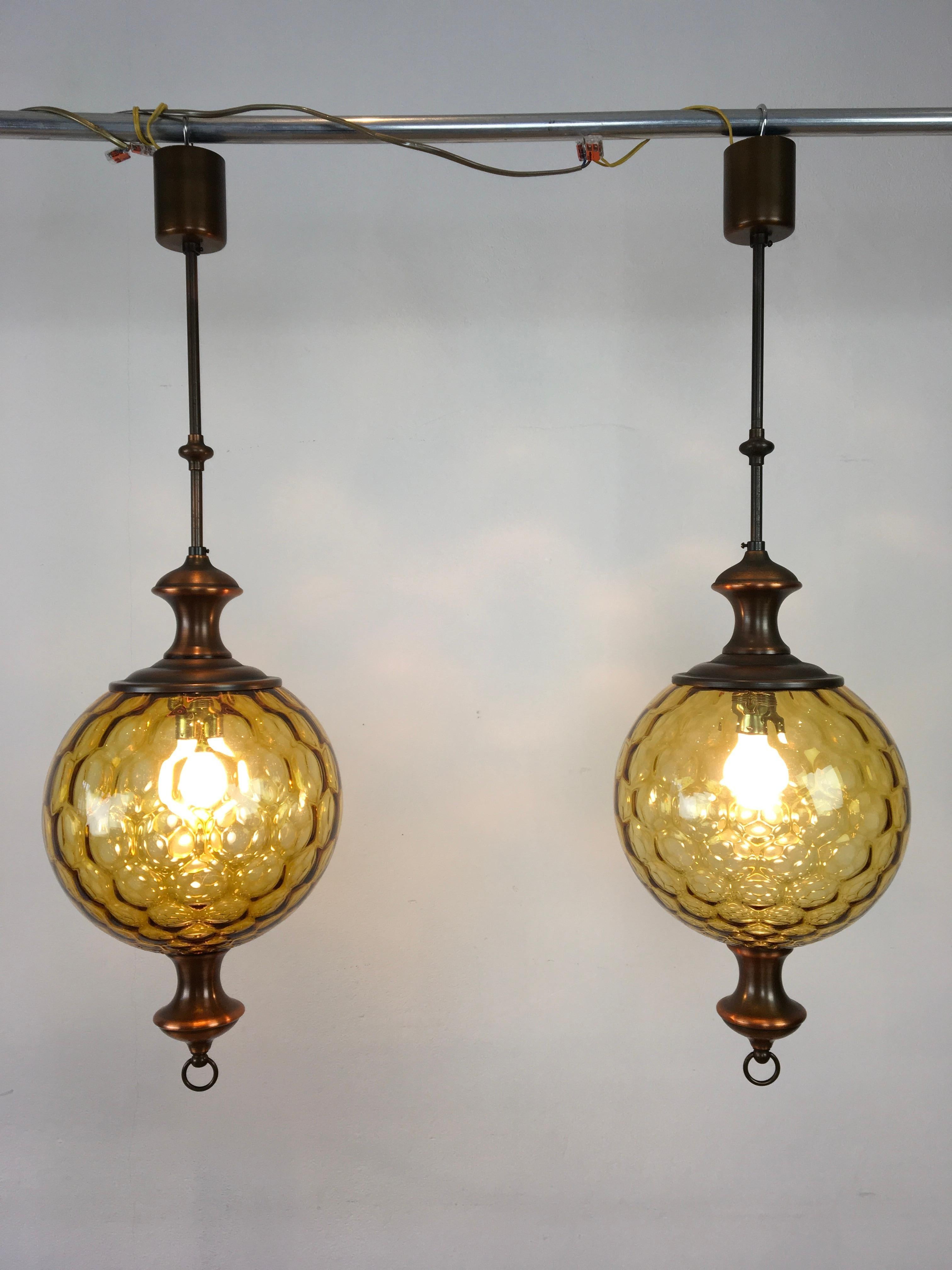 Pair of Honeycomb Chandelier, 1970s For Sale 11