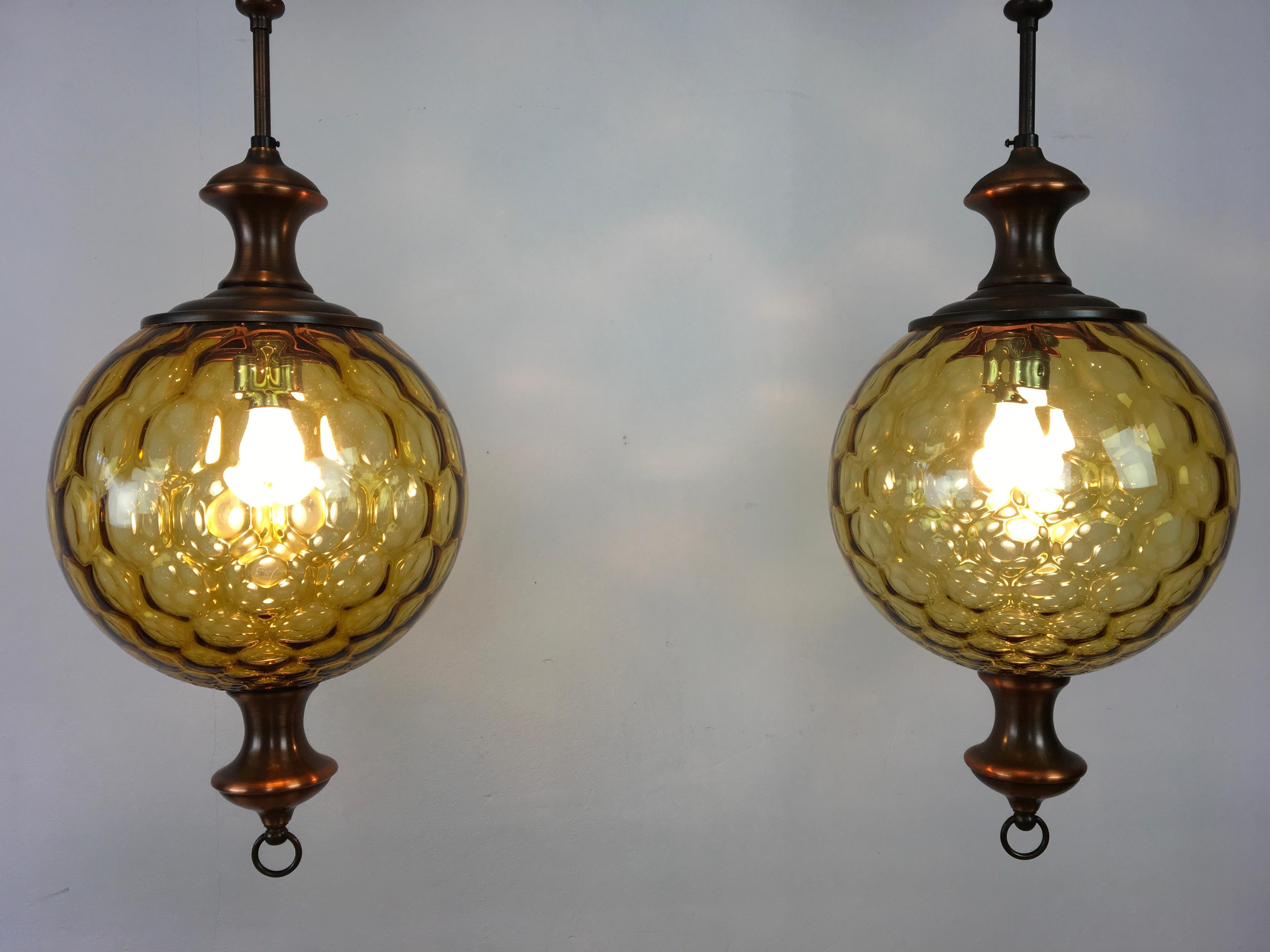 Pair of Honeycomb Chandelier, 1970s For Sale 2