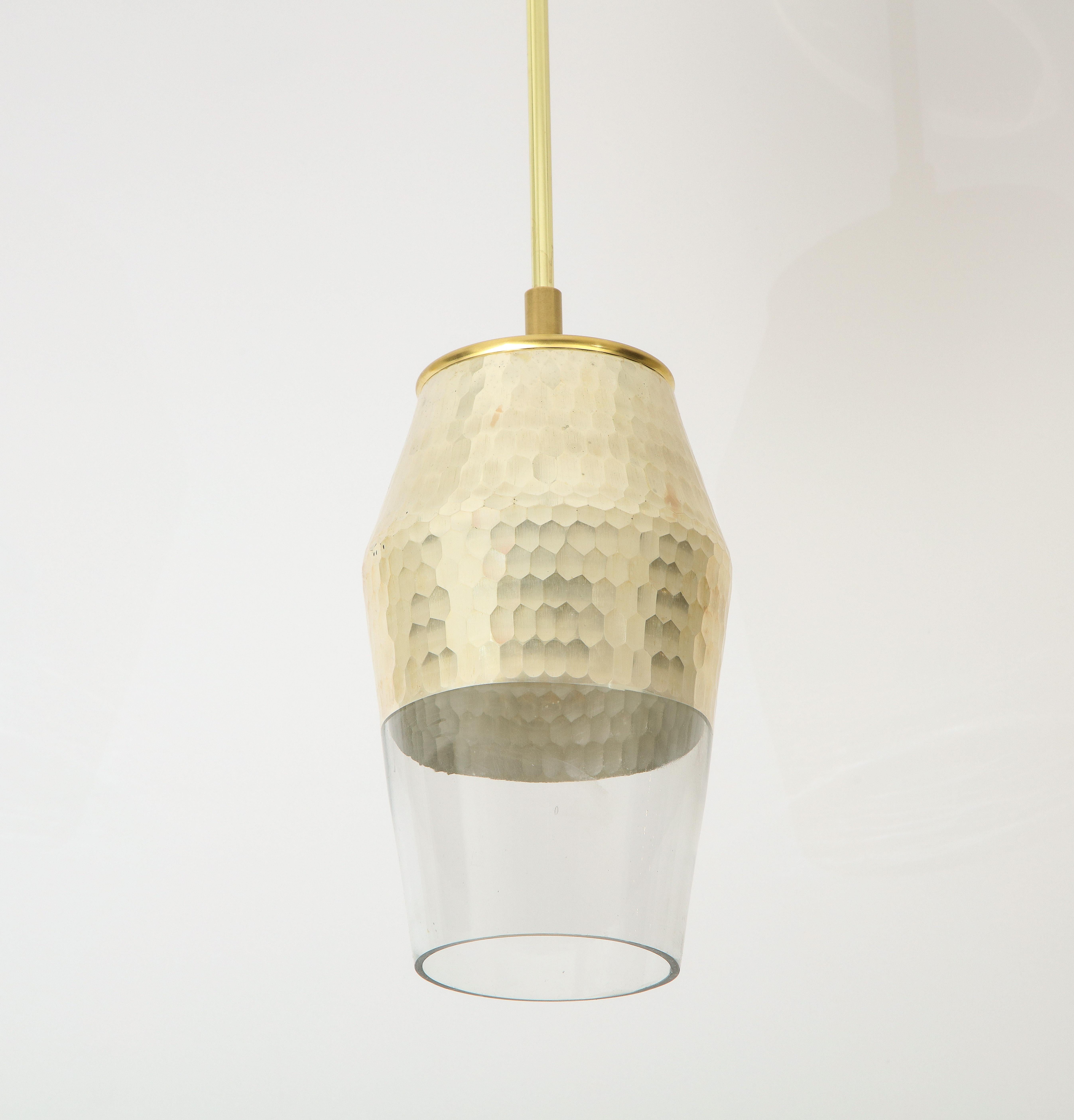 Contemporary Pair of Honeycomb Pendant Lights For Sale