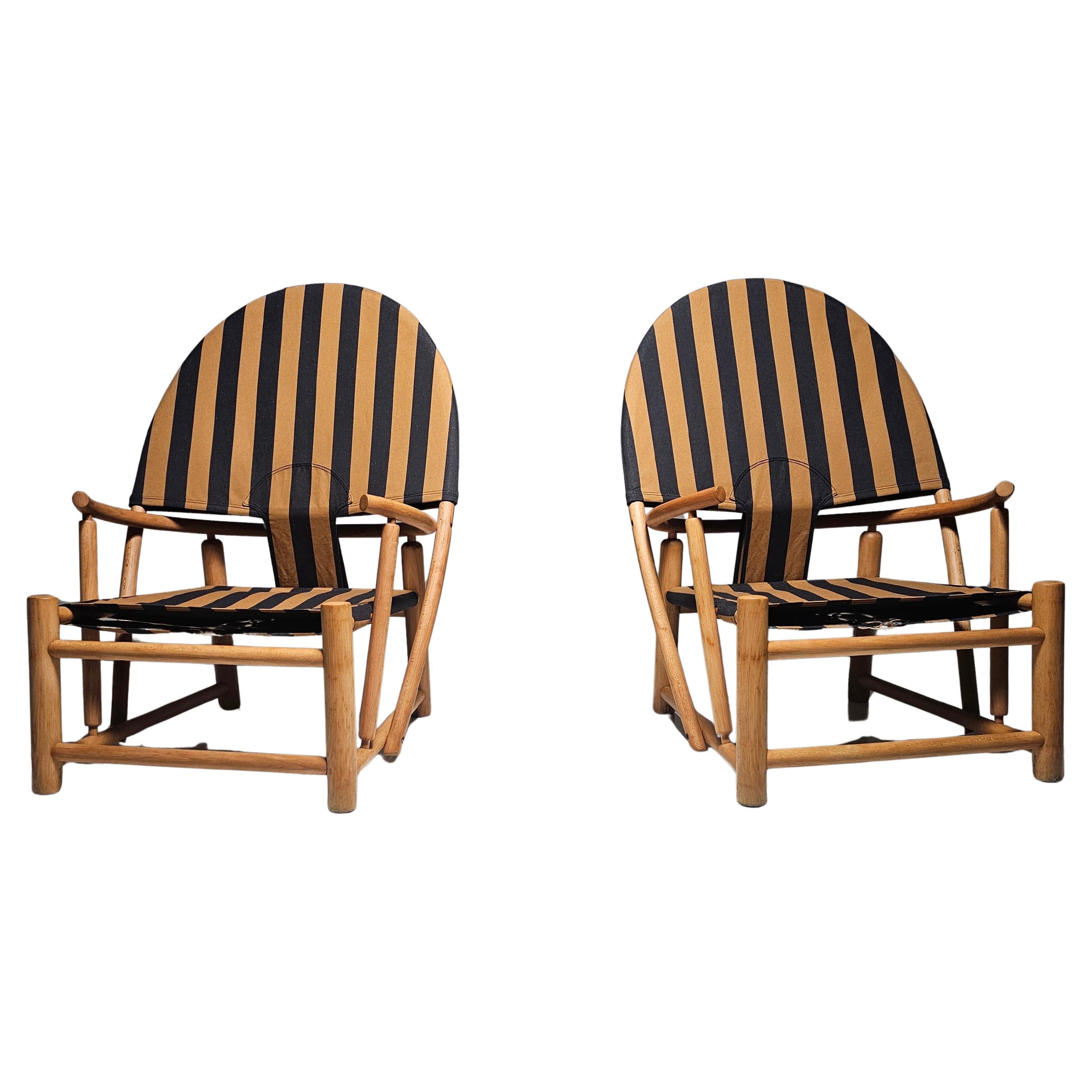 Pair of “Hoop” Lounge Chairs by Piero Palange and & Werther Toffoloni, 1970s