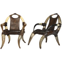 Pair of Horn Chairs