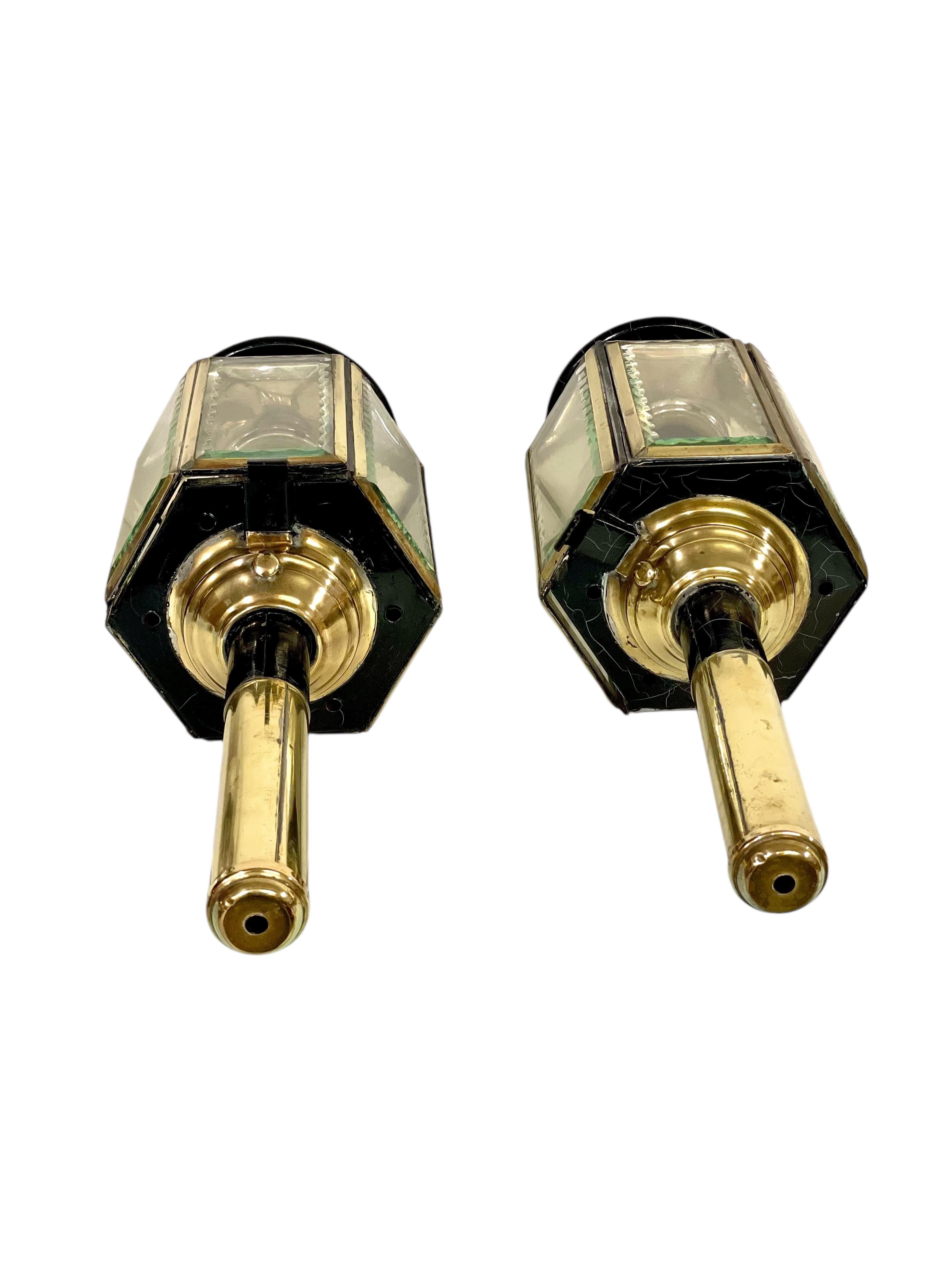 Pareja de faroles de pared, Siglo XIX en venta 1