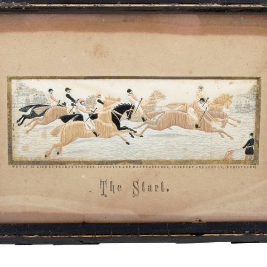 European Pair of Horse Racing Stevengraphs, 19th Century For Sale