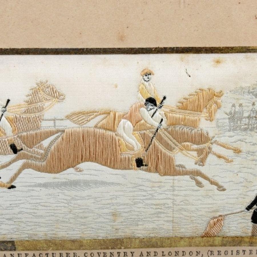 Pair of Horse Racing Stevengraphs, 19th Century In Good Condition For Sale In London, GB