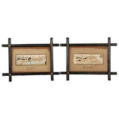 Pair of Horse Racing Stevengraphs, 19th Century