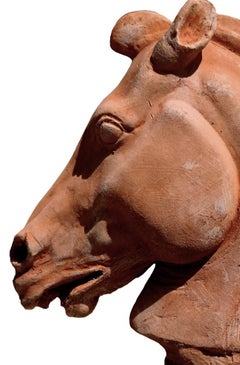 Pair of HORSE'S HEAD - CHARIOT OF SELENE 21th Century