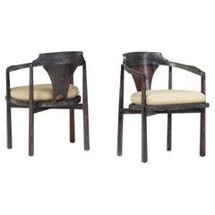 Pair of Horseshoe Armchairs by Edward Wormley