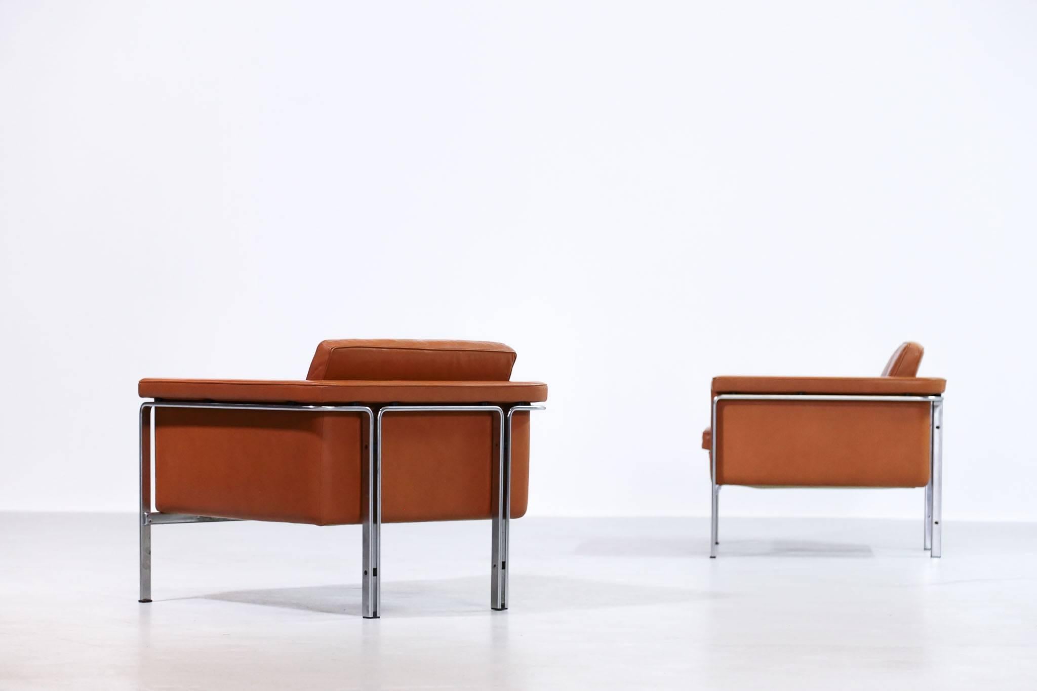 German Pair of Horst Brüning Lounge Chairs for Alfred Kill International