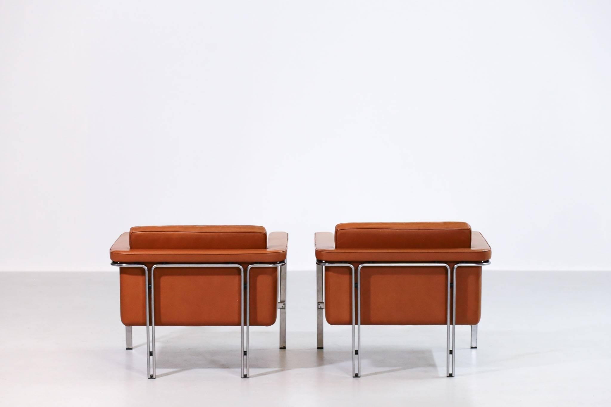 Pair of Horst Brüning Lounge Chairs for Alfred Kill International 2