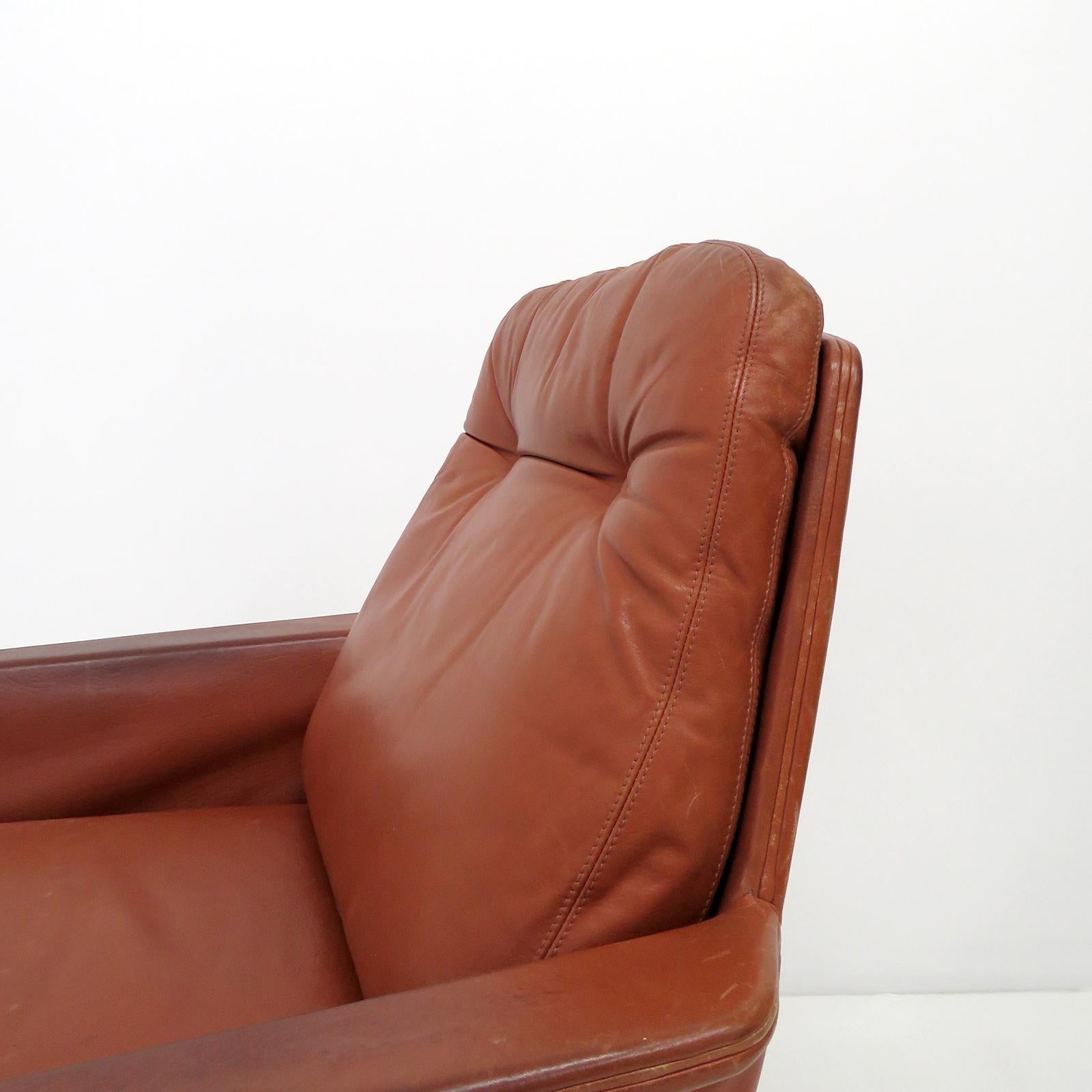 Paar Horst Brüning Sedia Lounge Chairs für Kill International, 1960er Jahre im Zustand „Gut“ im Angebot in Los Angeles, CA