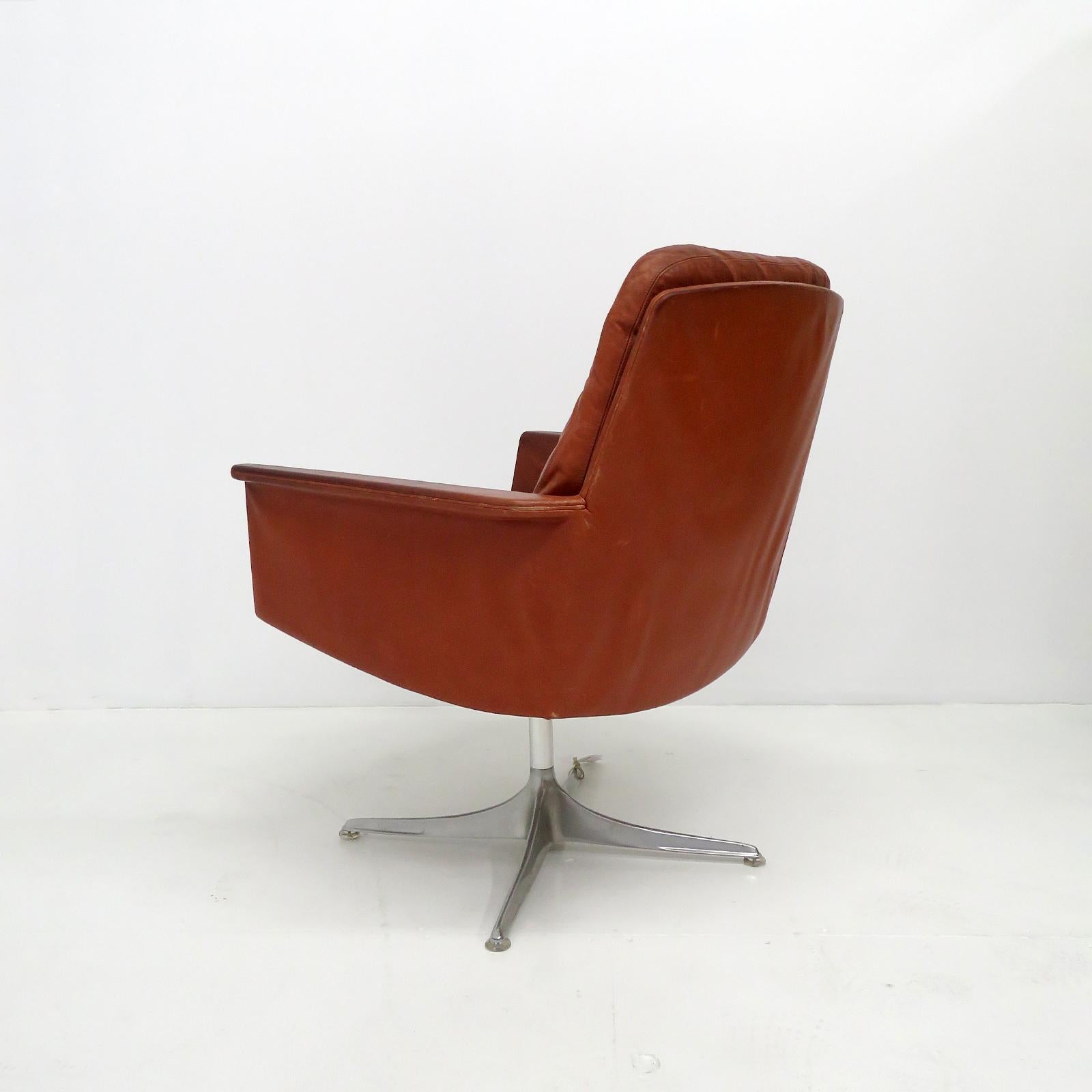 Paar Horst Brüning Sedia Lounge Chairs für Kill International, 1960er Jahre (Mitte des 20. Jahrhunderts) im Angebot