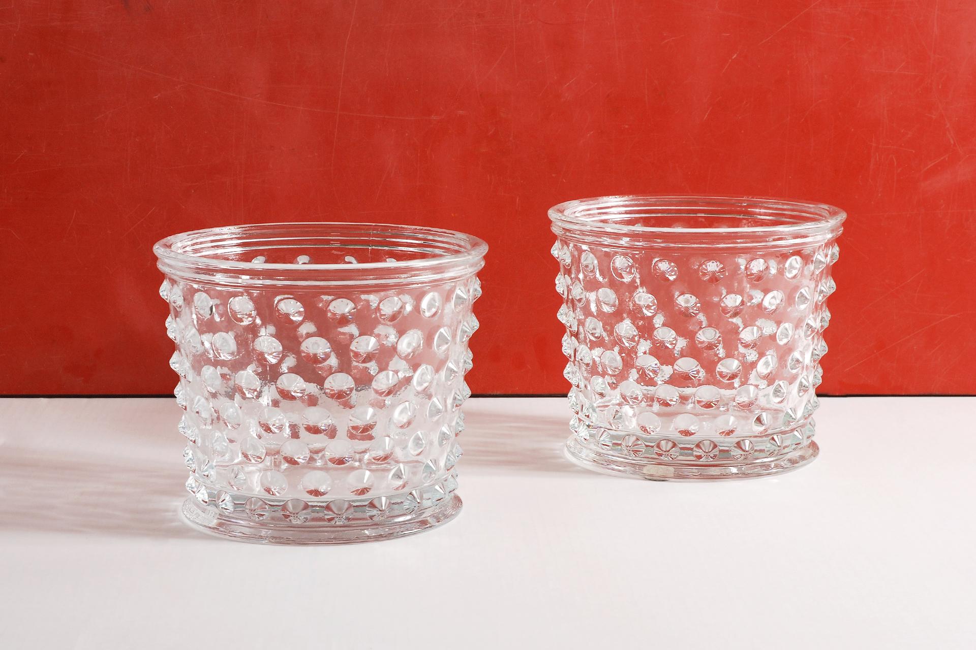 Suédois Paire de pots ou vases en verre « Hortus » de Josef Frank en vente
