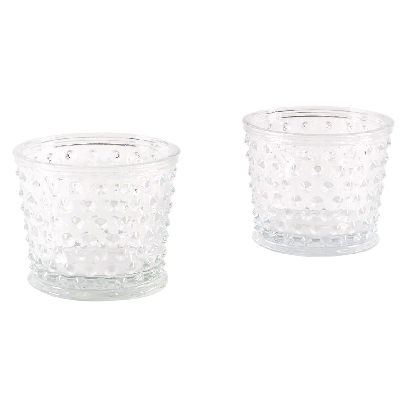 Pair of "Hortus" Glass Pots or Vases by Josef Frank For Sale