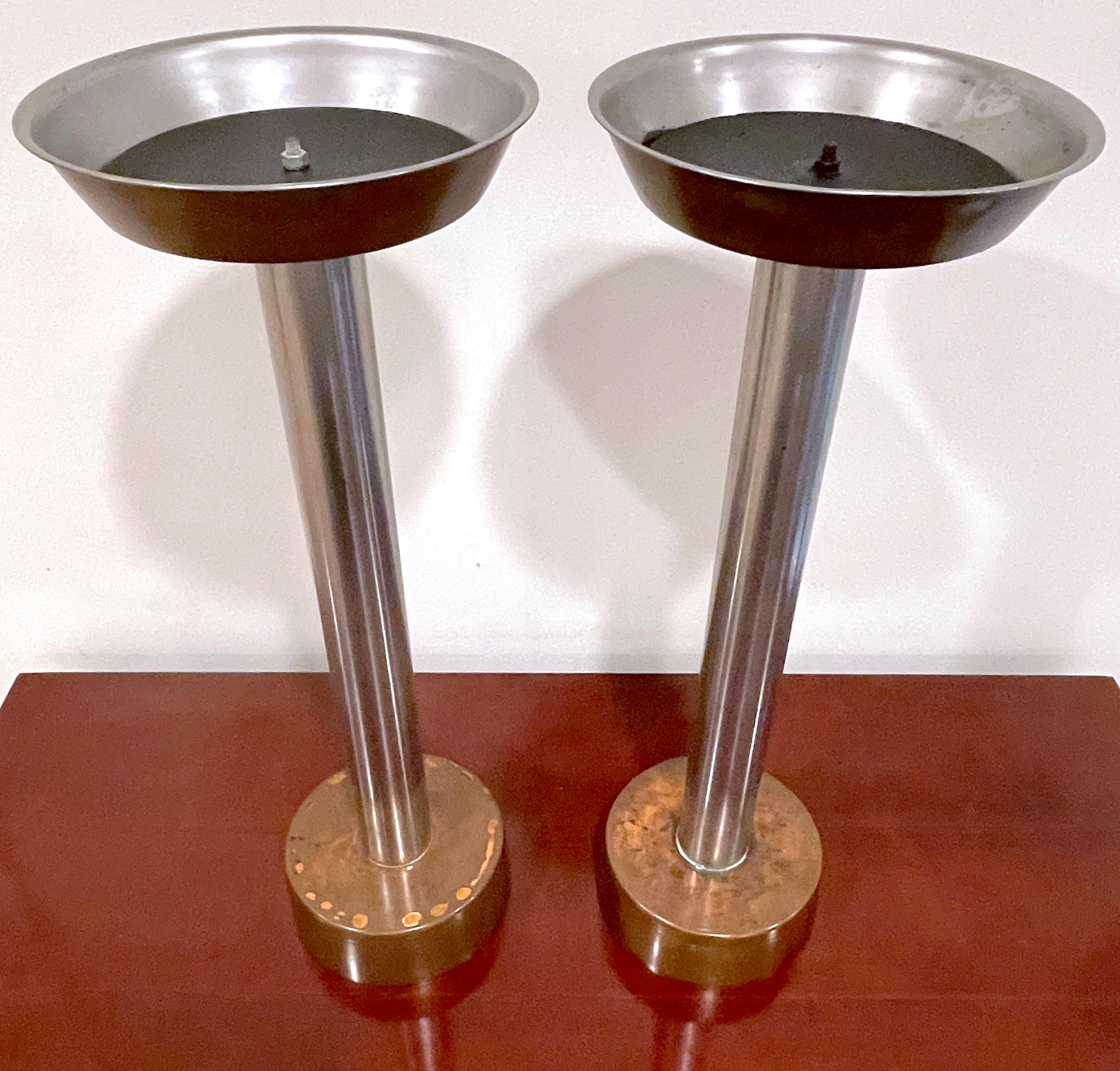 Pair of Hotel Copper & Steel Champagne Buckets & Stands, by Spring Culinox 7