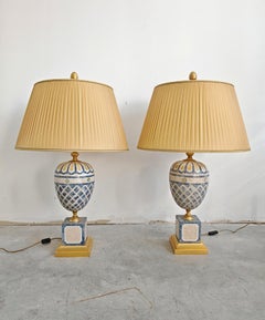 Pareja de lámparas de sobremesa "Hottonia" de Laudarte, Italia Años 2000