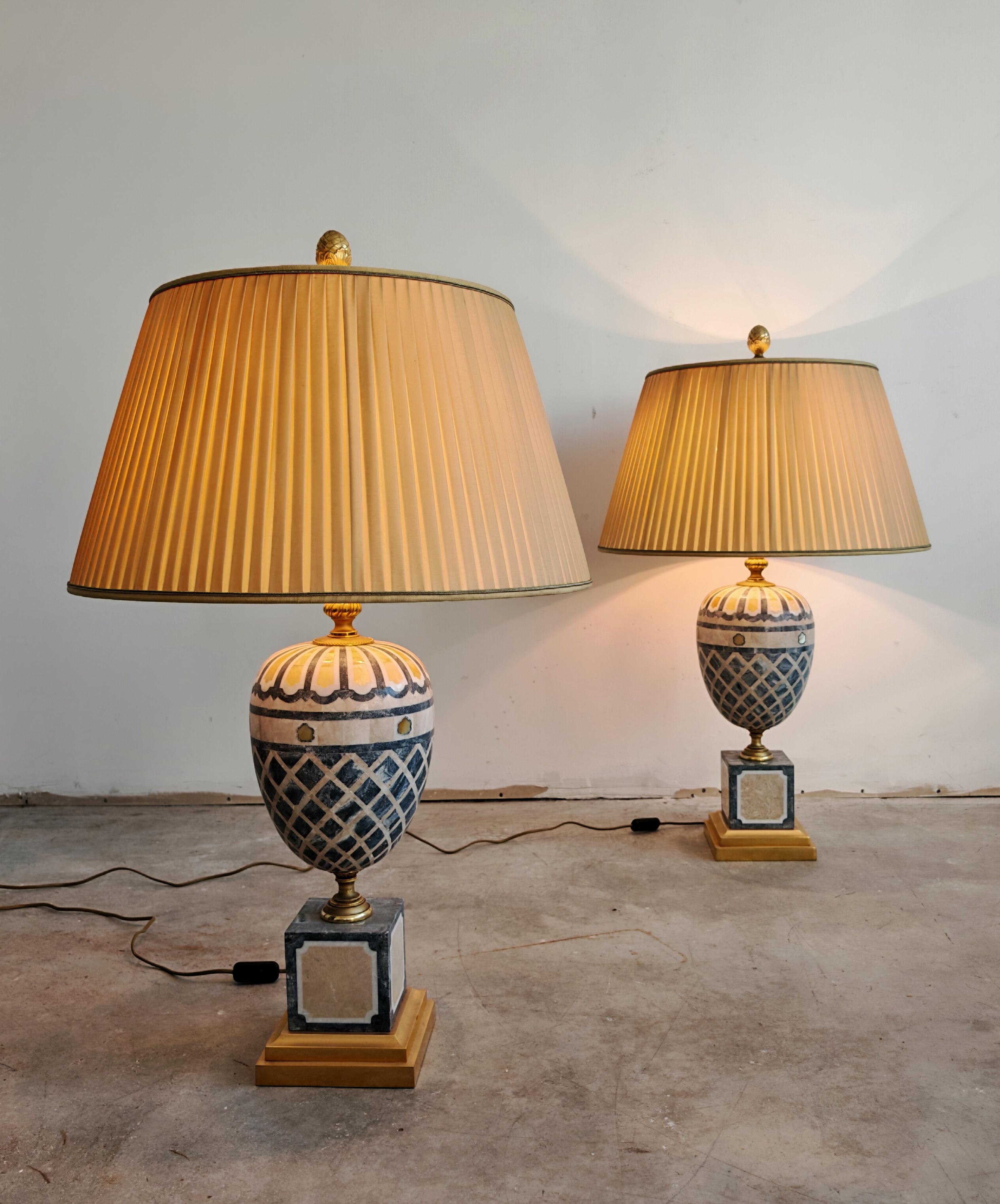 Italian Pair of 'Hottonia' Table Lamps by Laudarte, Italy 2000s For Sale