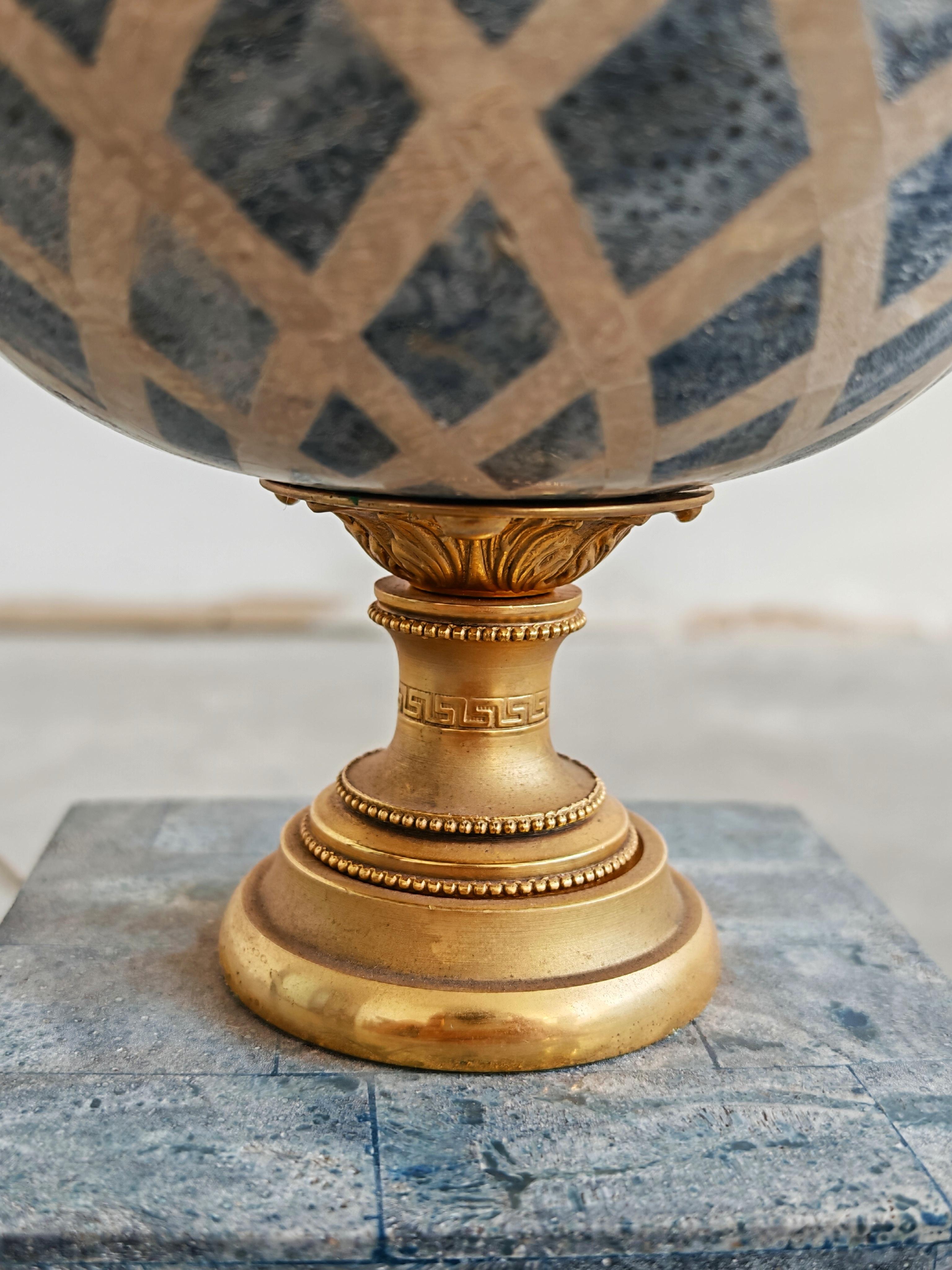 Bronze Pair of 'Hottonia' Table Lamps by Laudarte, Italy 2000s For Sale
