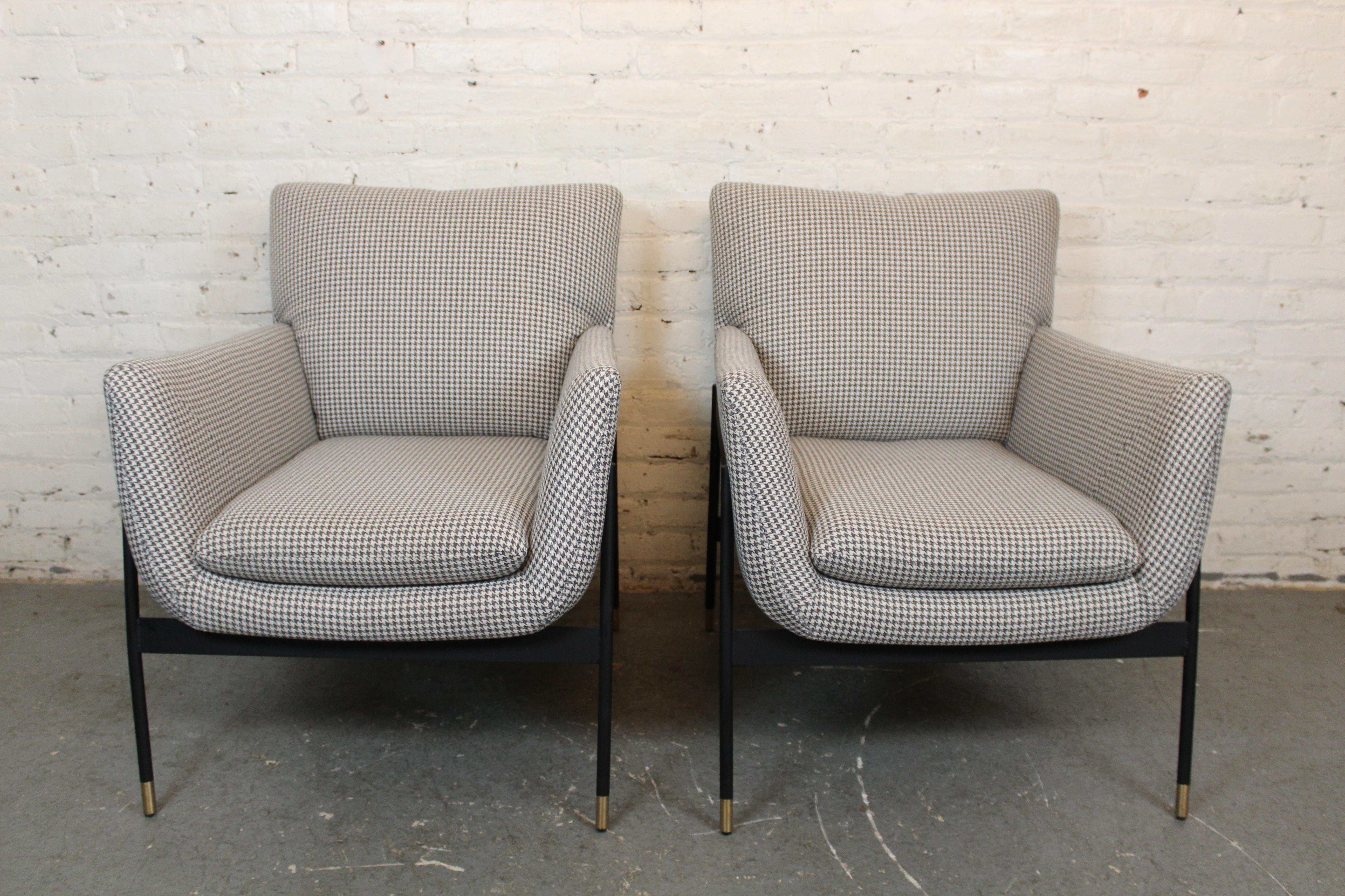 Bring home contemporary Danish furniture with a timeless mid-century feel with this charming pair of 