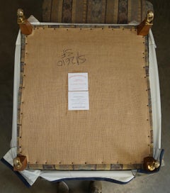 PAIR OF HOWARD & SON'S BRIDGEWATER MODEL EASY ARMCHAiRS WITH FULL STAMPED LEGS