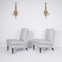 Paire de chaises pantoufles Howard & sons