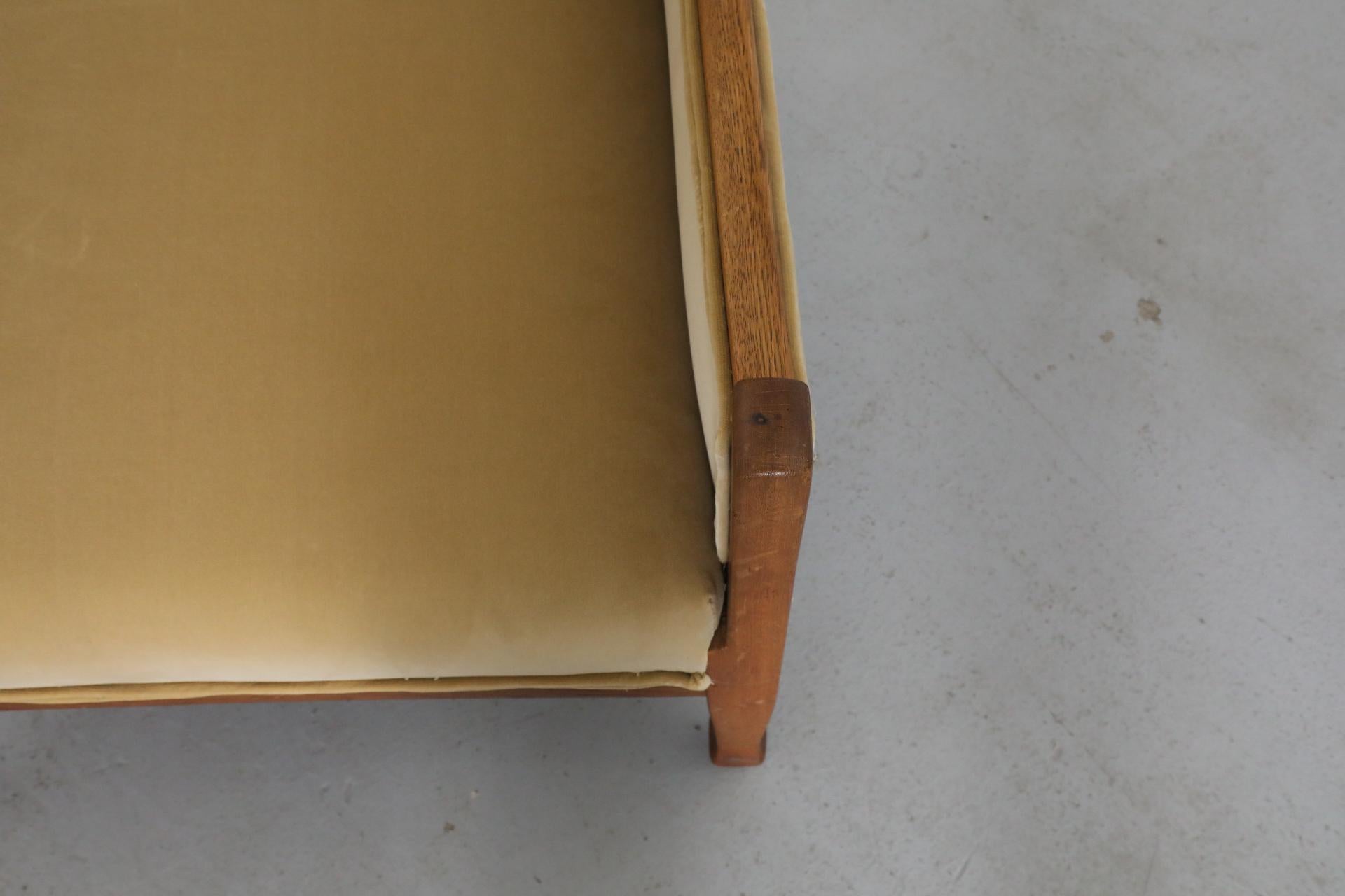 Paar von H.P. Berlage inspirierte Eichenholz Amsterdam School / Art Deco-Sessel 6