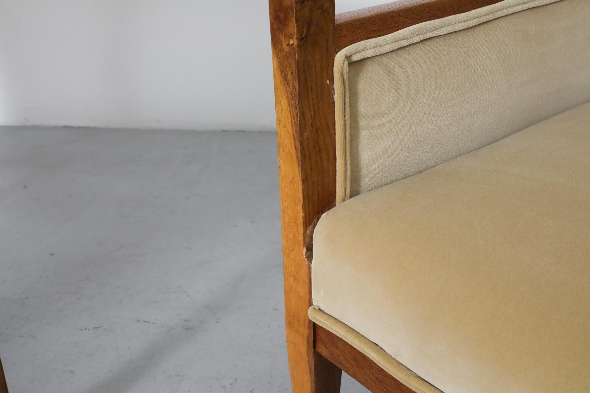 Paar von H.P. Berlage inspirierte Eichenholz Amsterdam School / Art Deco-Sessel 8