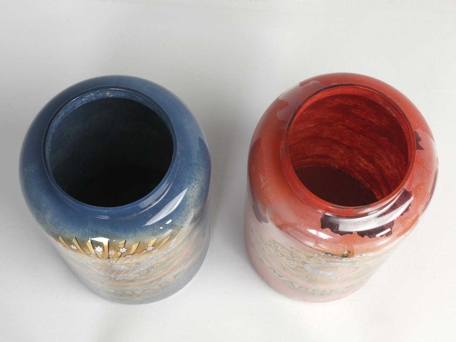 Pair of Huge Antique Apothecary Display Bottles 10