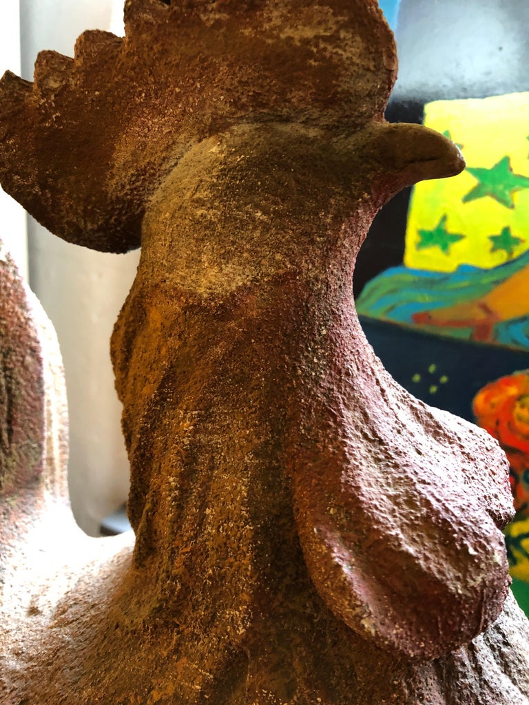 Pair of Huge Dramatic Rooster Lamps from Montana Lodge For Sale at ...