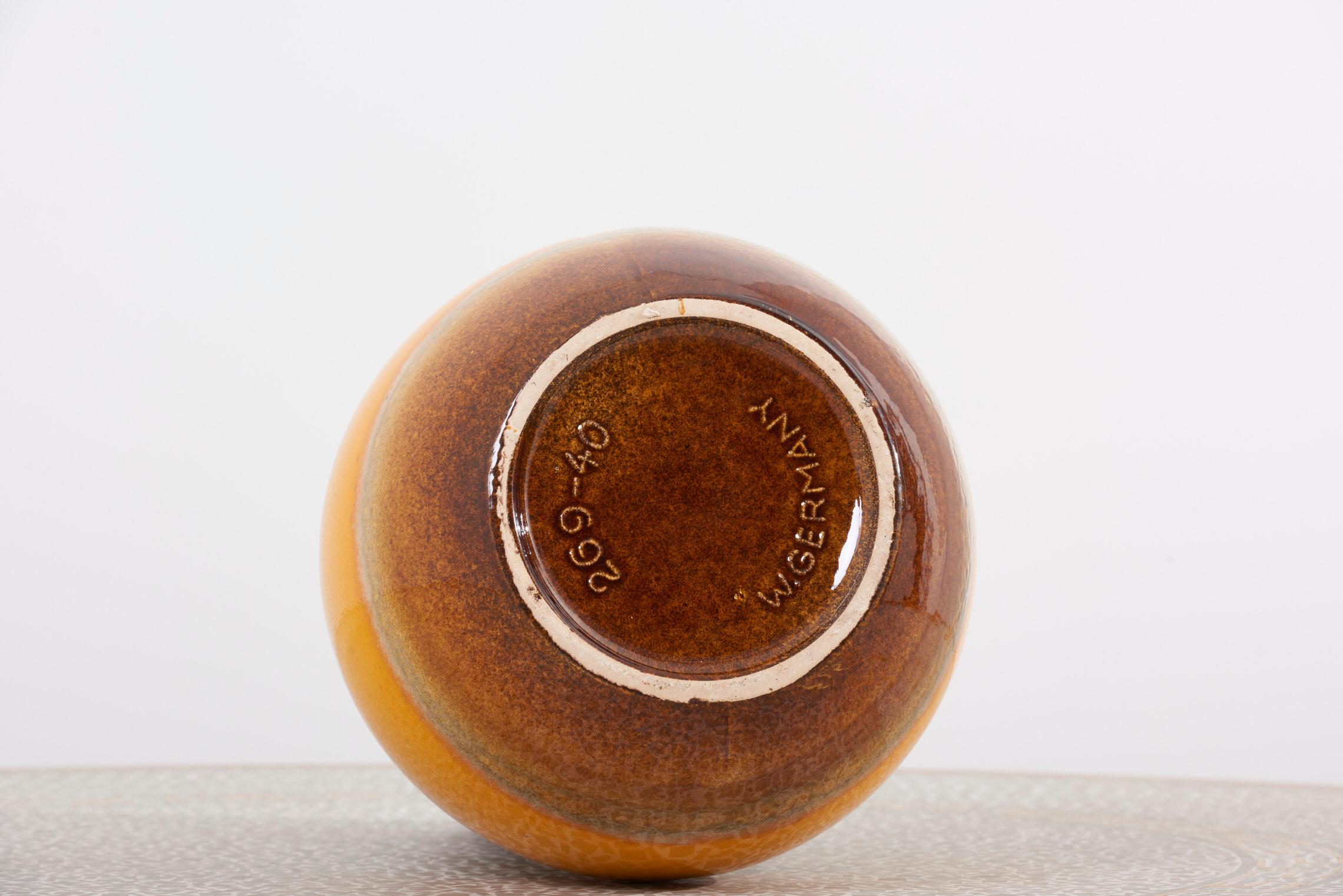 Paire d'énormes vases de sol en céramique de lave:: Allemagne de l'Ouest:: années 1960 2
