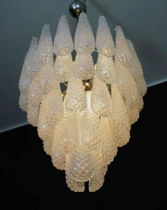 Pair of Huge Italian Murano Chandelier, 1970s