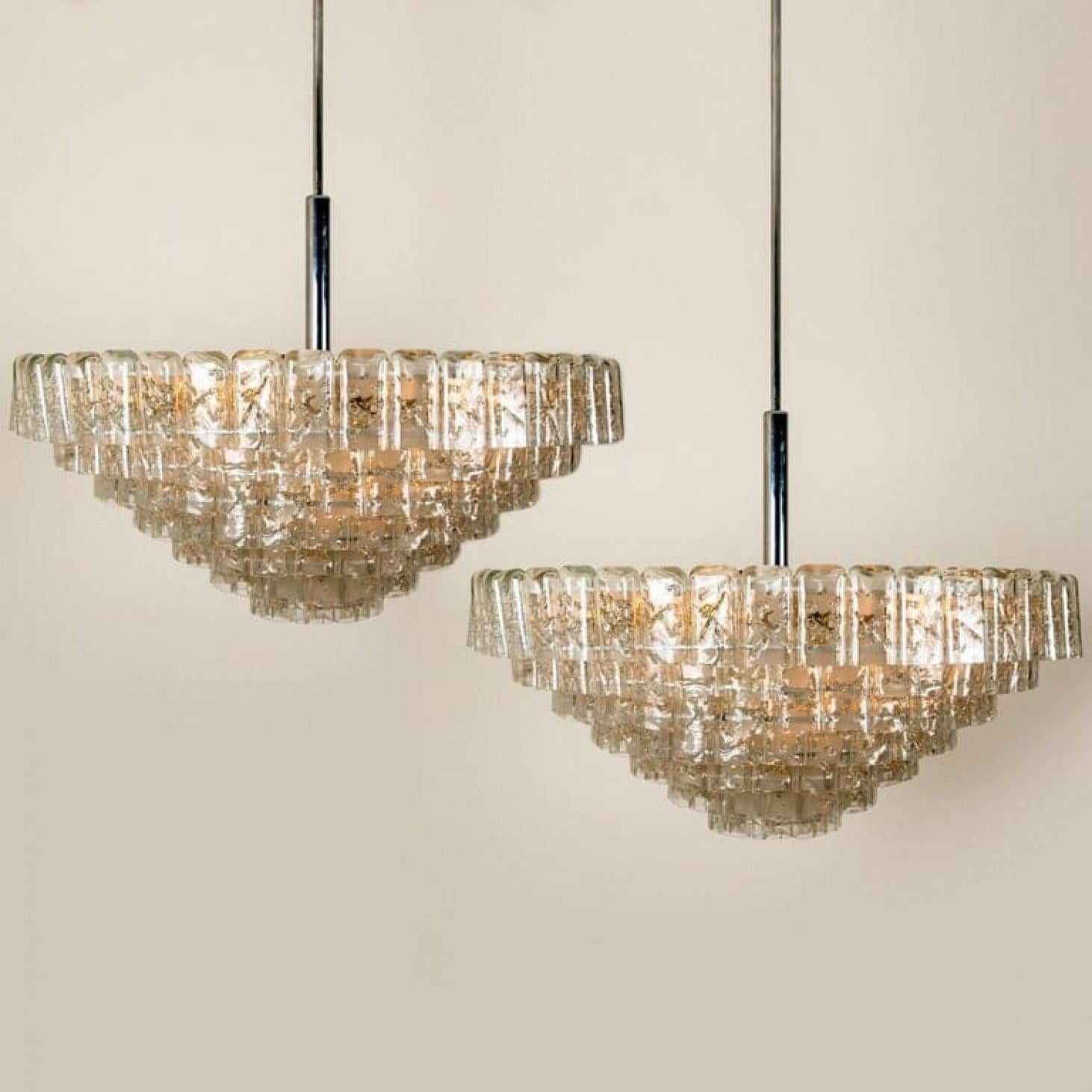 Mid-Century moderno Coppia di enormi lampade da sala da ballo giganti XXL, anni '70 in vendita