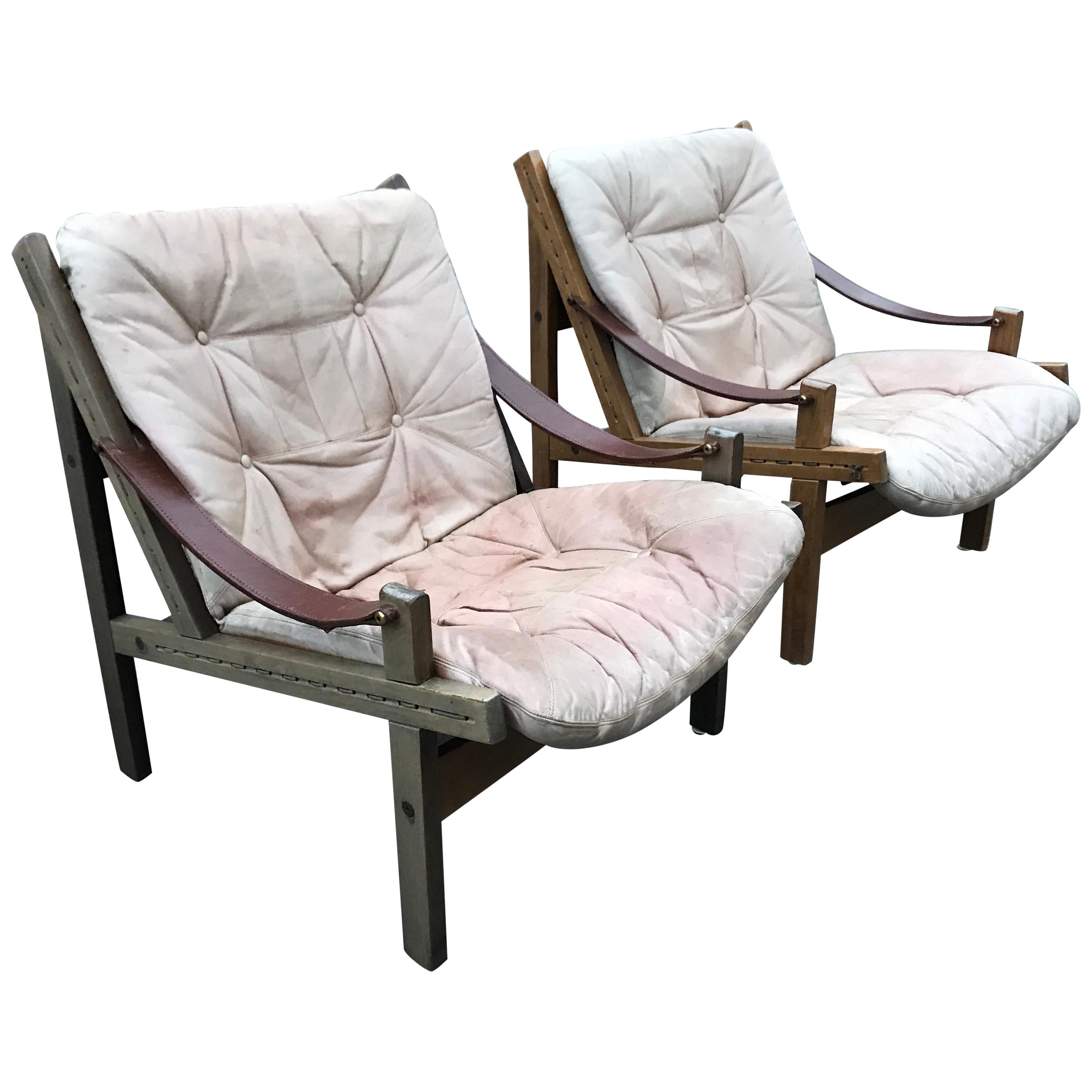 Pair of "Hunter Chairs" by Torbjørn Afdal, Norwegian Mid-Century Modern