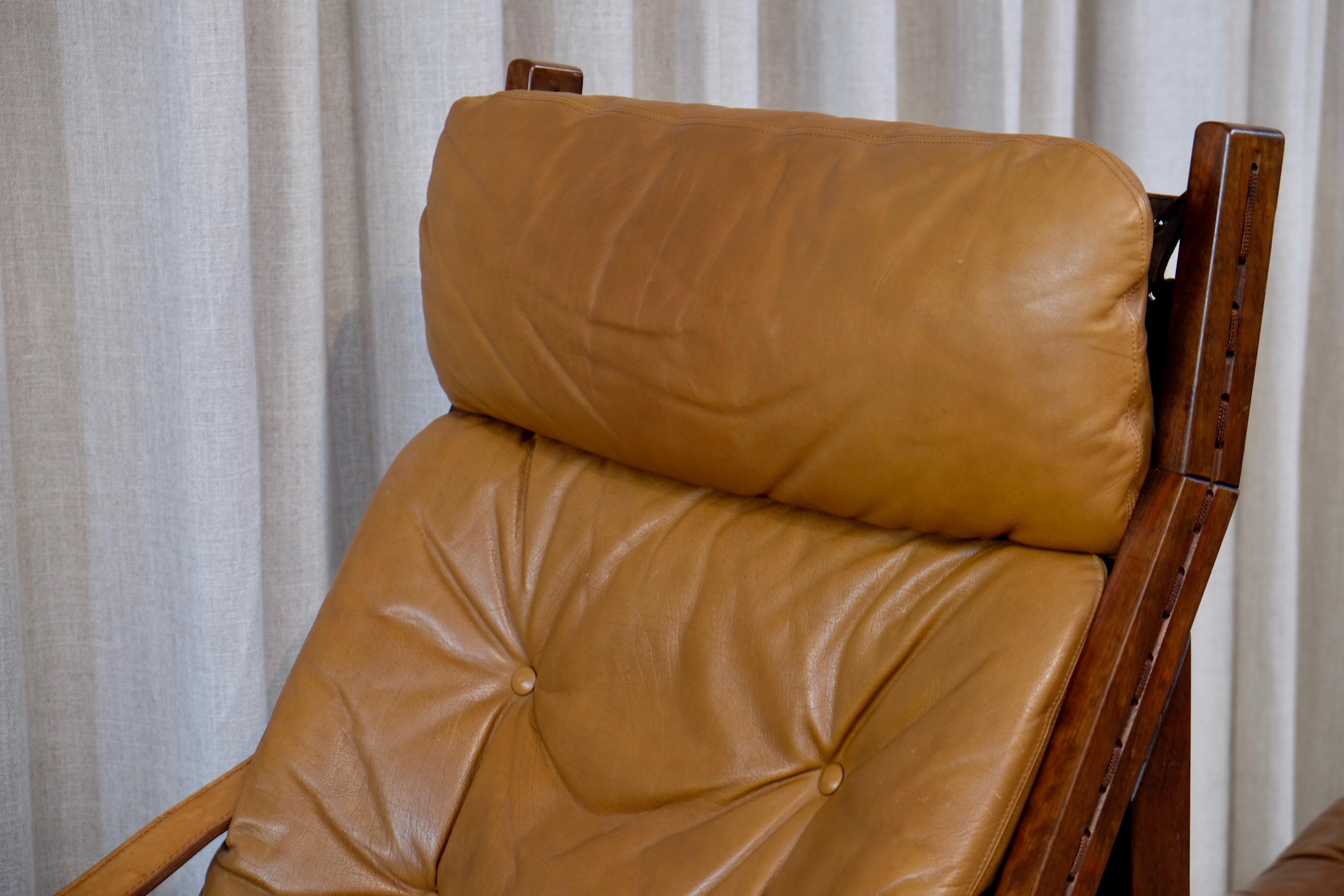 Pair of Hunter Easy Chairs by Torbjørn Afdal, 1960s 4