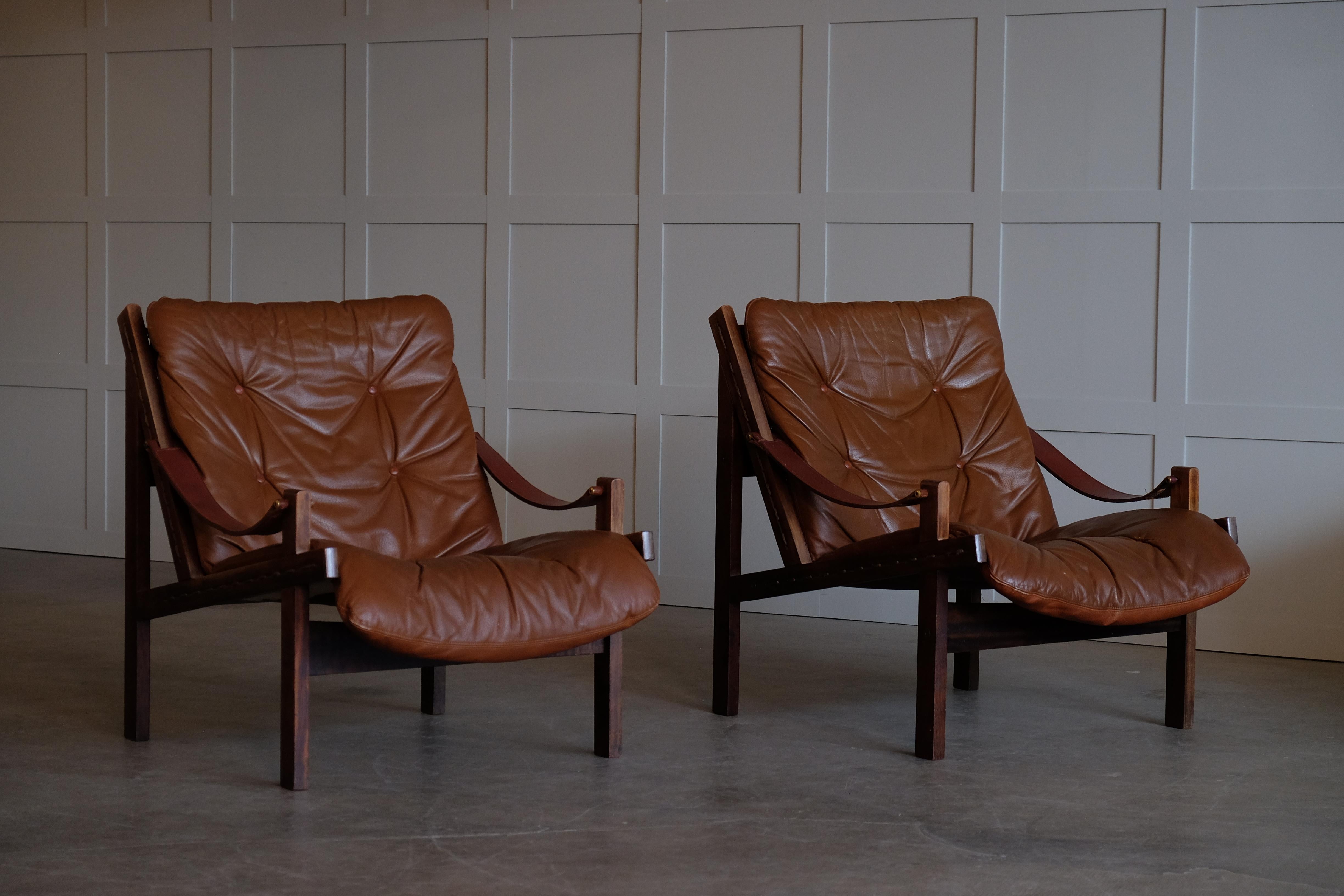 Pair of Hunter Easy Chairs by Torbjørn Afdal, 1960s 4