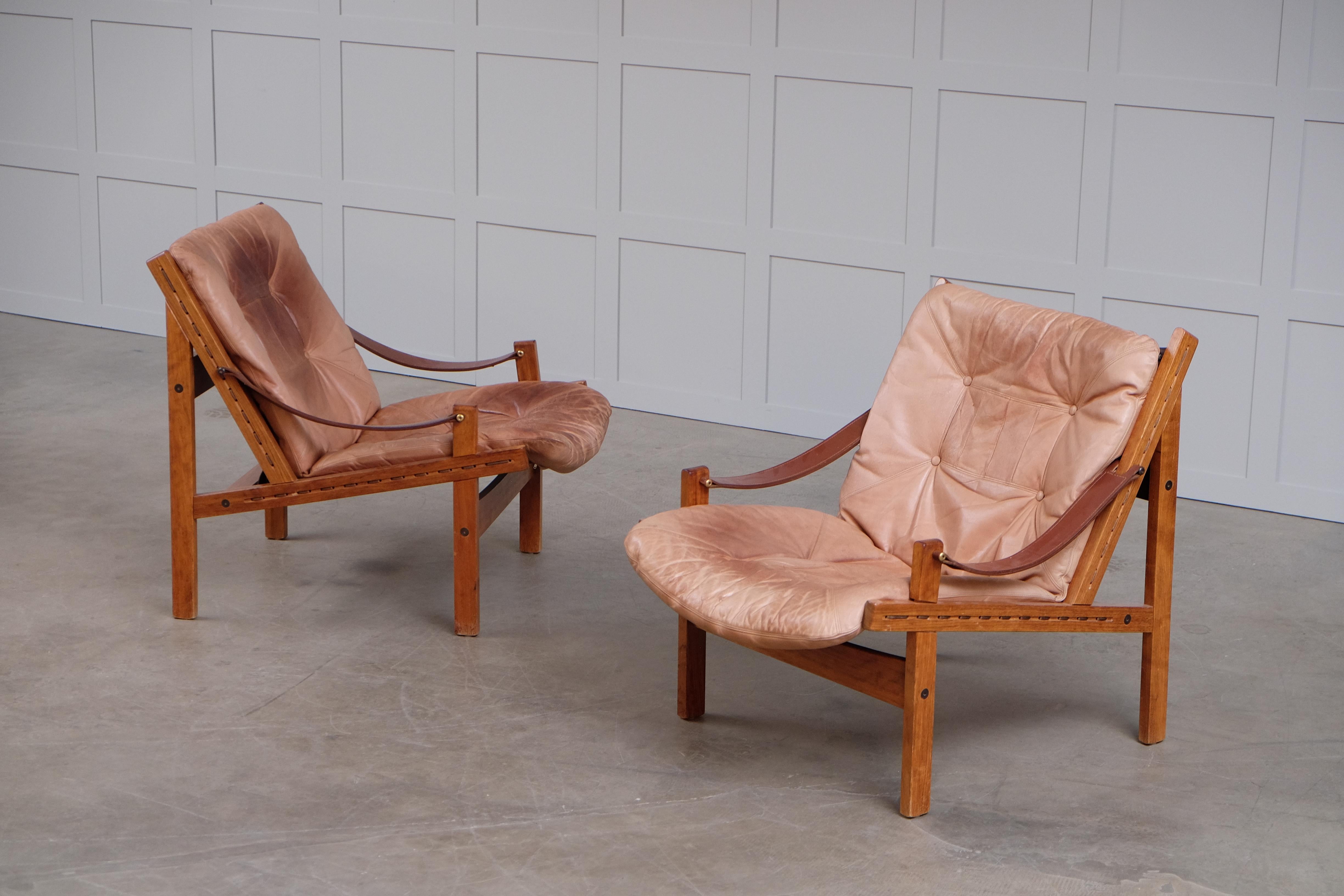Pair of Hunter Easy Chairs by Torbjørn Afdal, 1960s 2