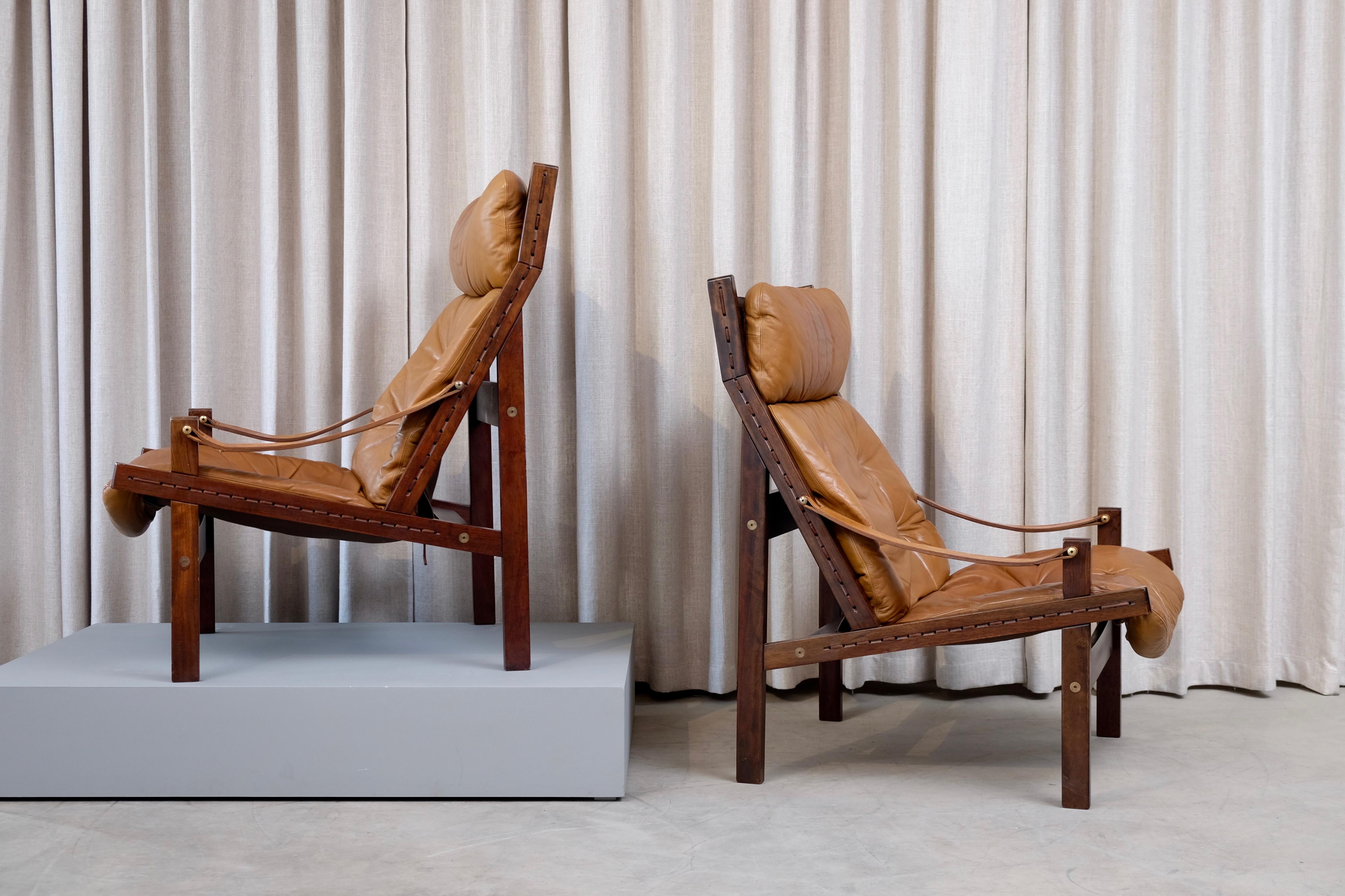 Pair of Hunter Easy Chairs by Torbjørn Afdal, 1960s 10