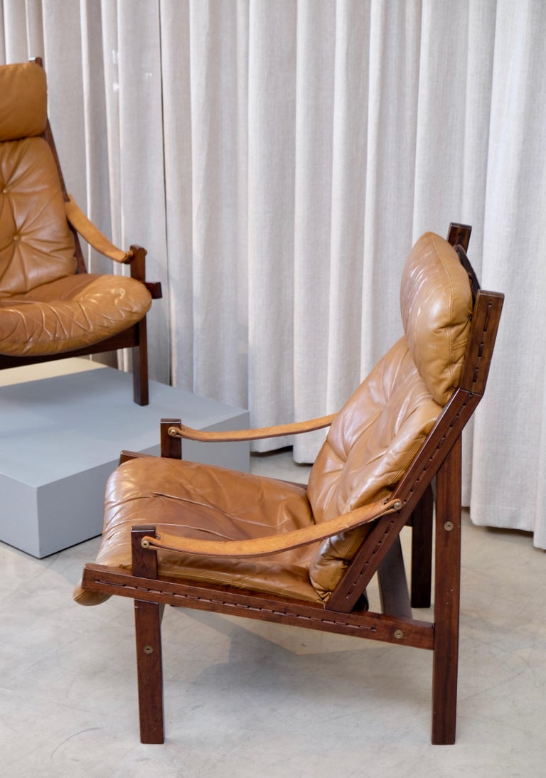 Pair of Hunter Easy Chairs by Torbjørn Afdal, 1960s at 1stDibs