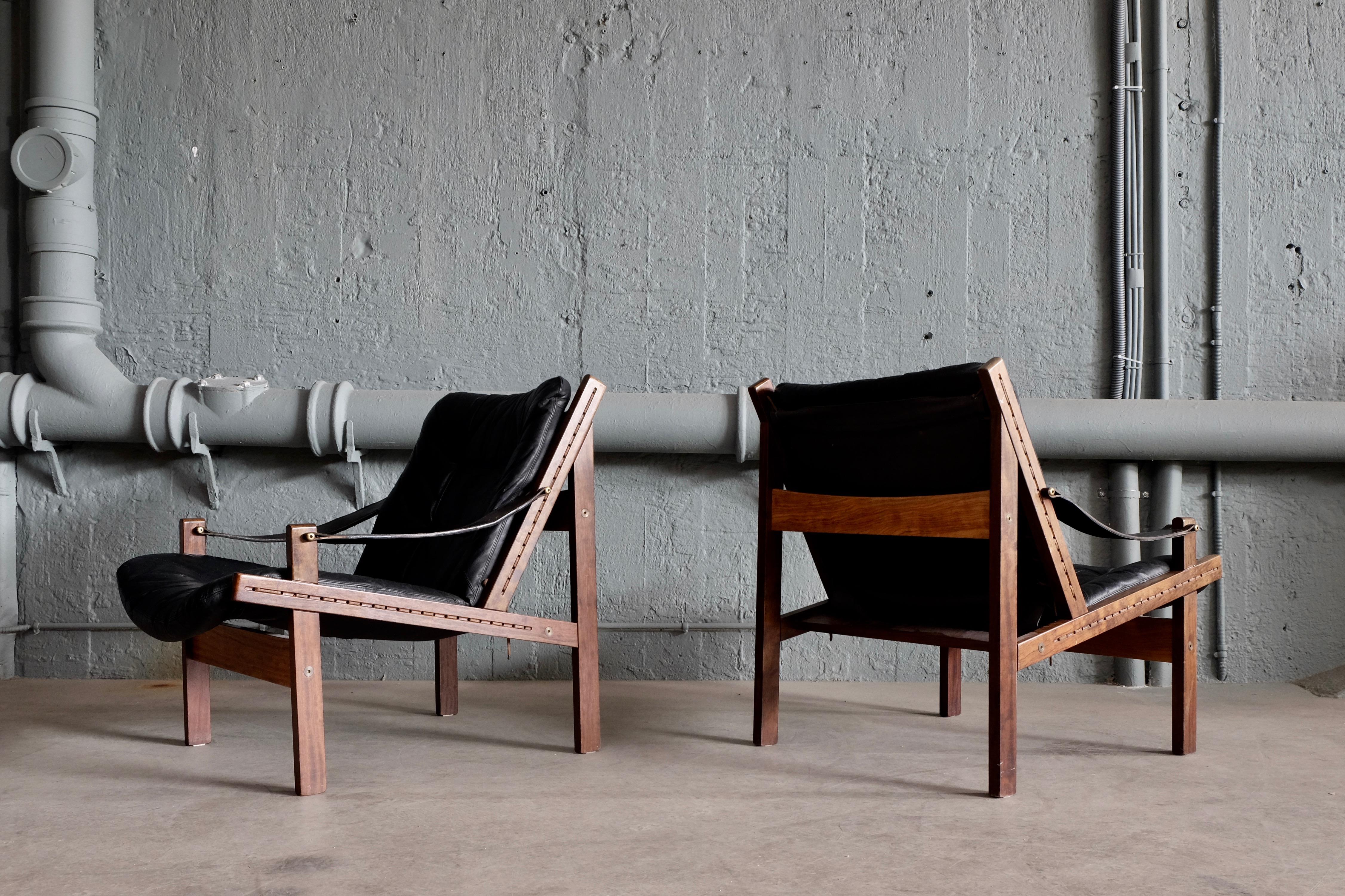 Pair of Hunter Easy Chairs by Torbjørn Afdal, 1960s 1