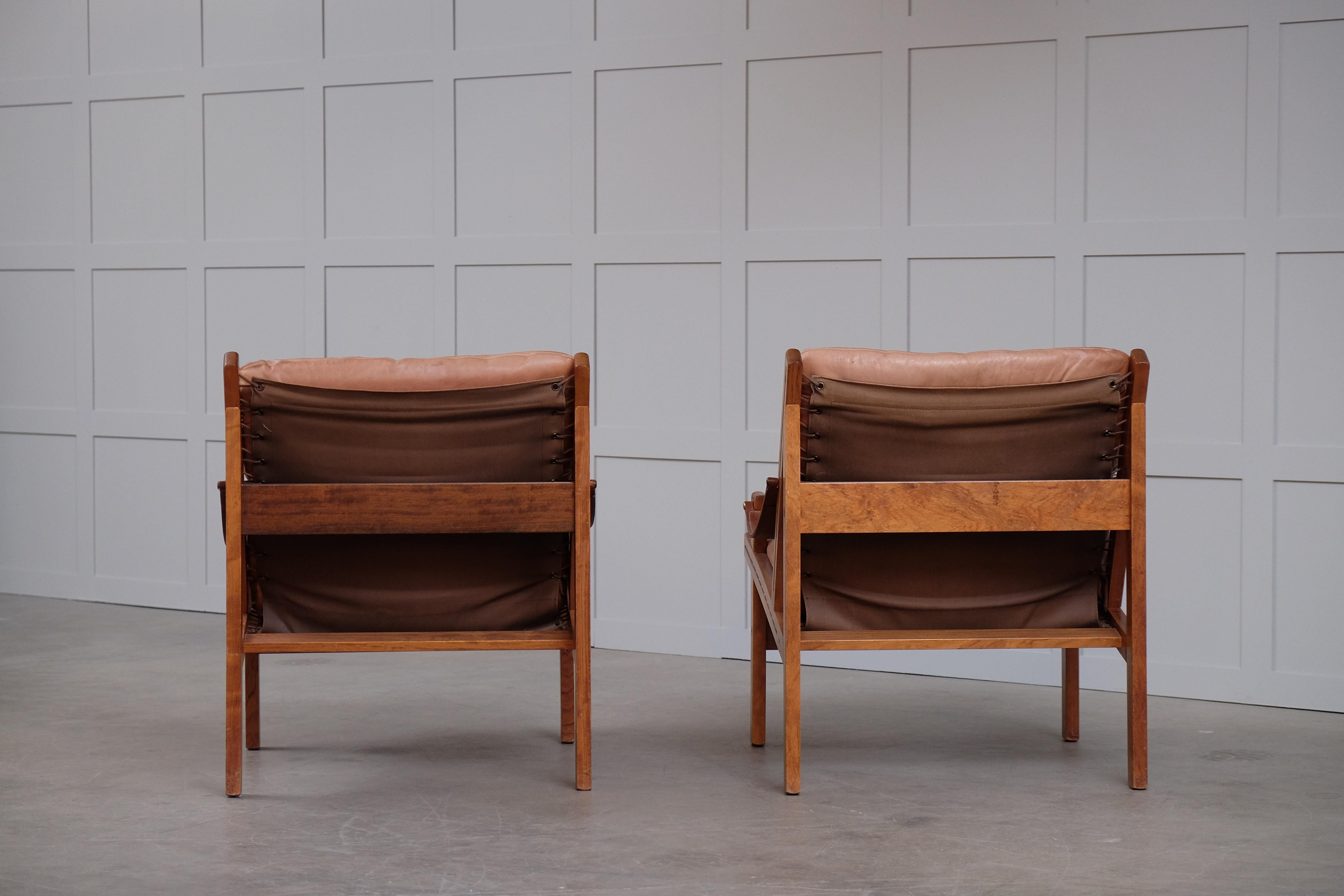 Pair of Hunter Easy Chairs by Torbjørn Afdal, 1960s In Good Condition In Stockholm, SE