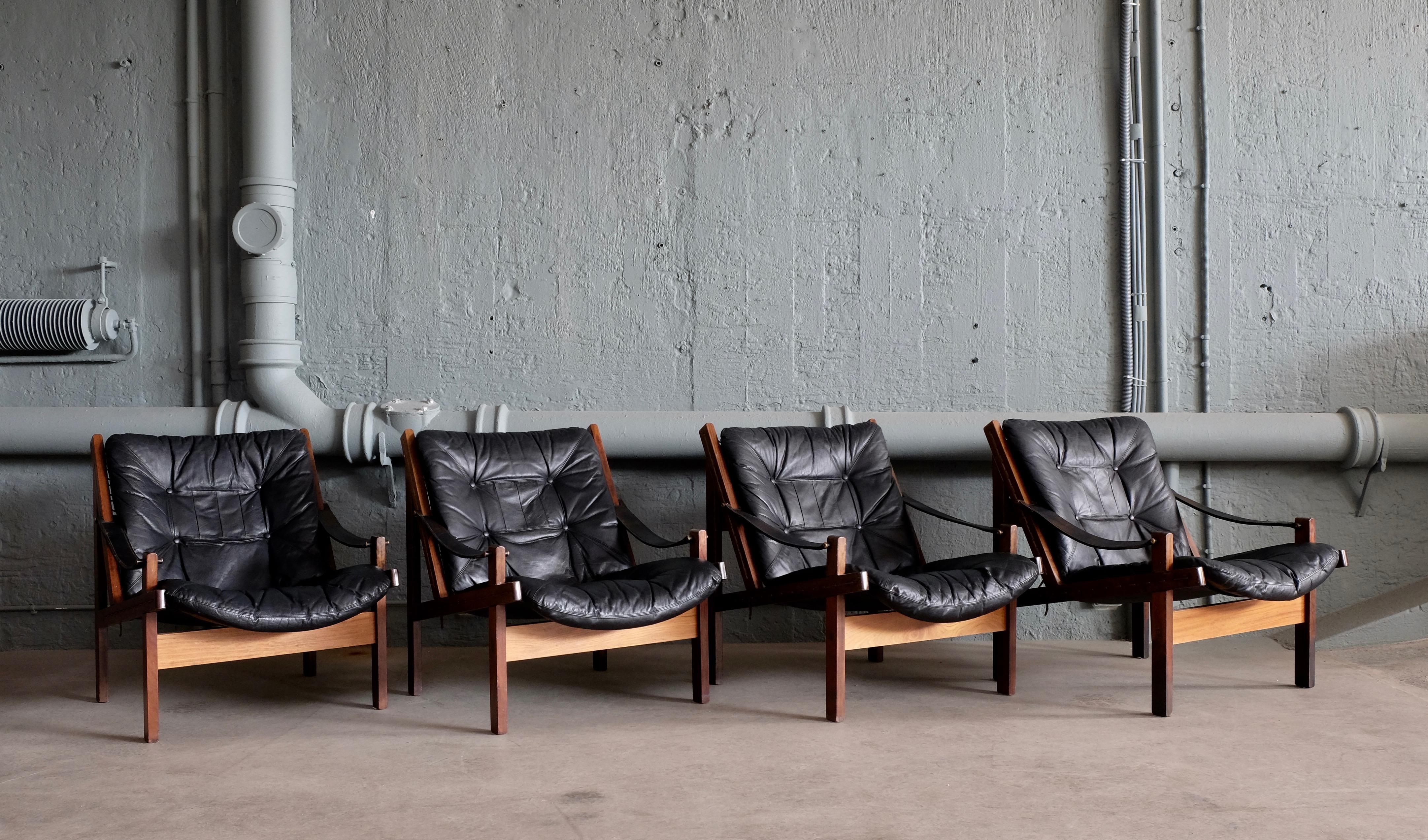 Pair of Hunter Easy Chairs by Torbjørn Afdal, 1960s 2