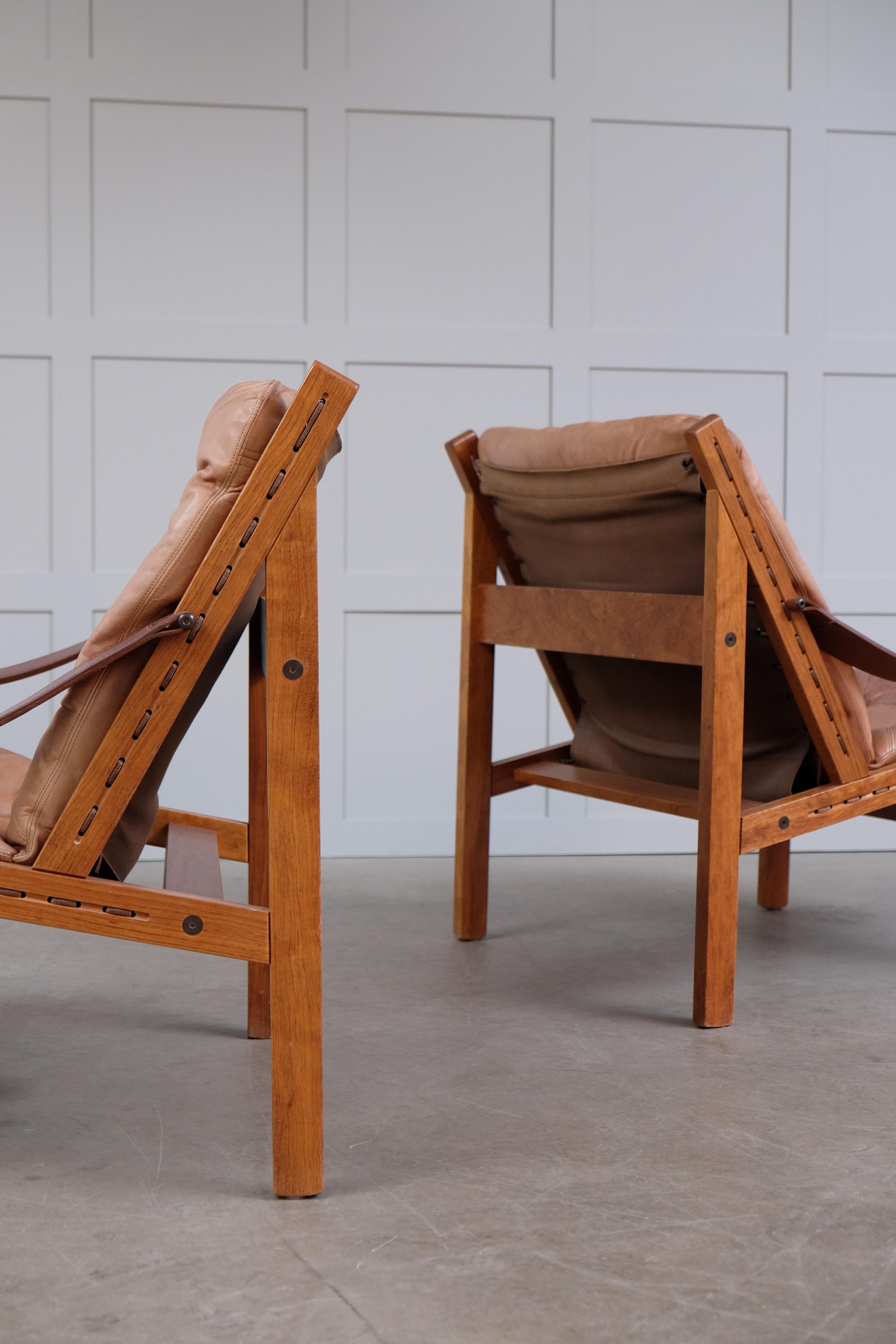Mid-20th Century Pair of Hunter Easy Chairs by Torbjørn Afdal, 1960s