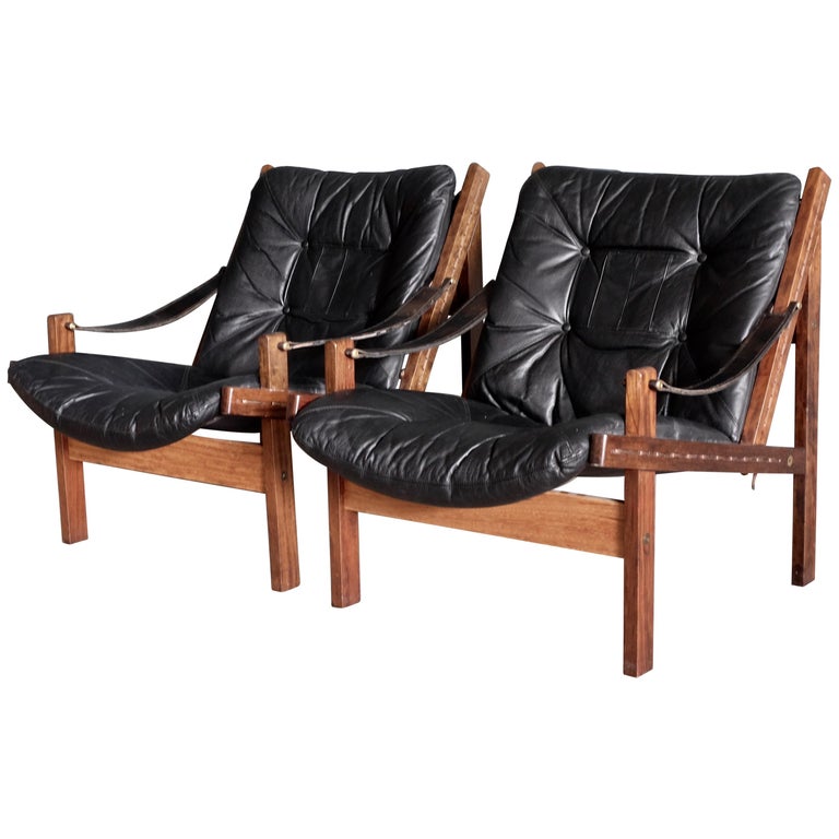 Pair of Hunter Easy Chairs by Torbjørn Afdal, 1960s For Sale at 1stDibs