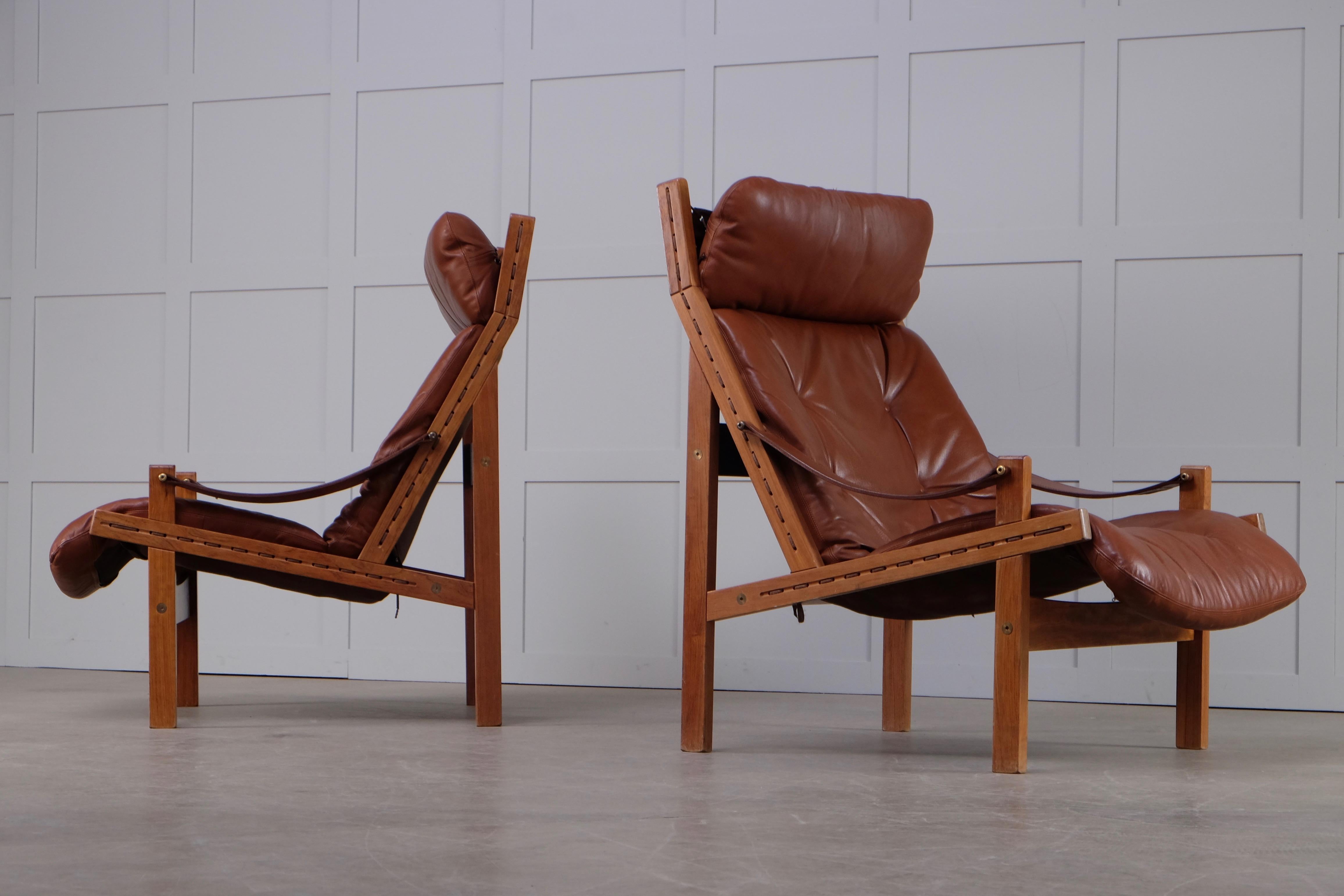 Pair of Hunter Easy Chairs by Torbjørn Afdal, 1970s For Sale 4