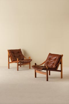 Pair of 'Hunter' Easy Chairs by Torbjørn Afdal, 1970s