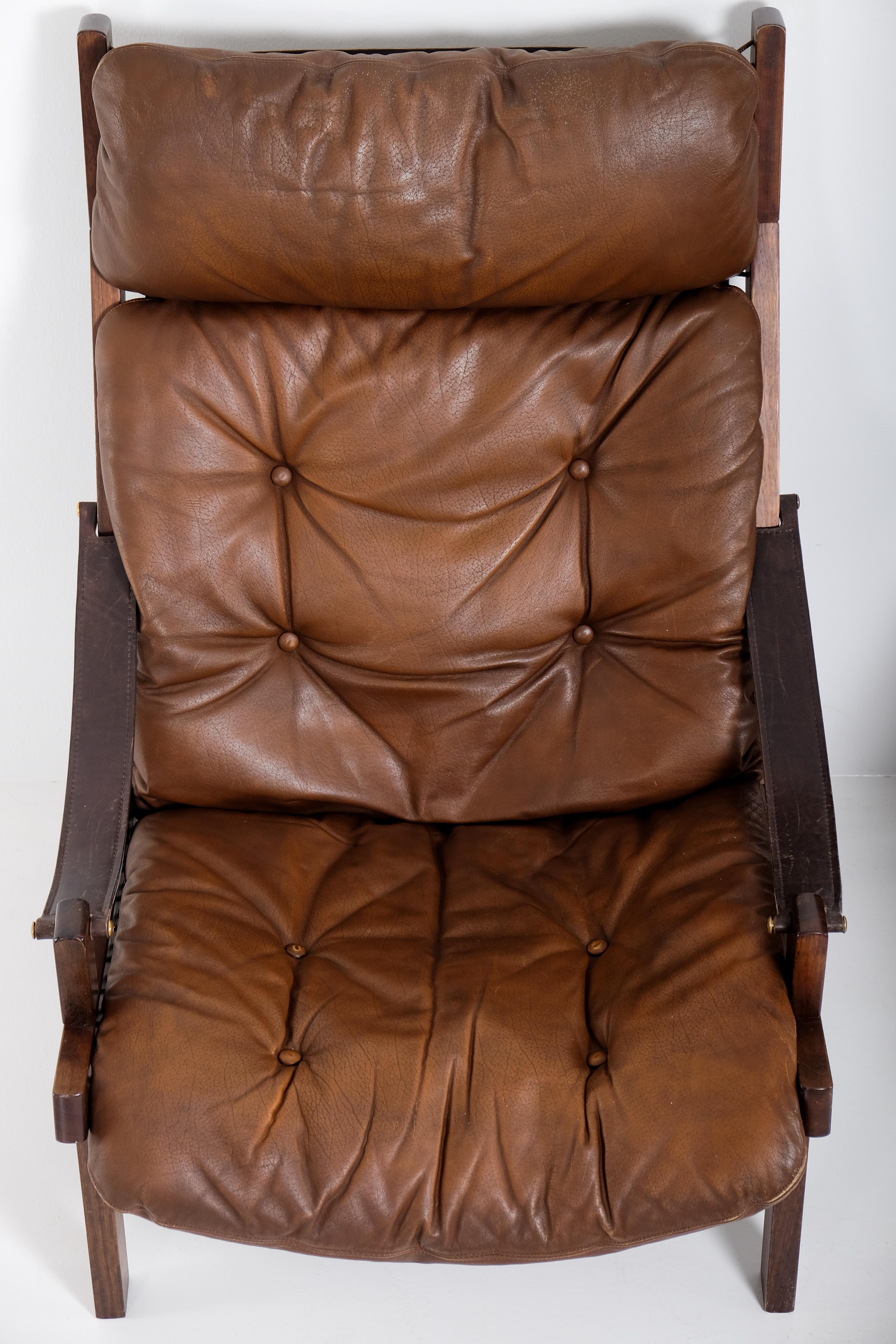 Fin du 20e siècle Paire de fauteuils Hunter Easy Chairs par Torbjørn Afdal, 1970 en vente