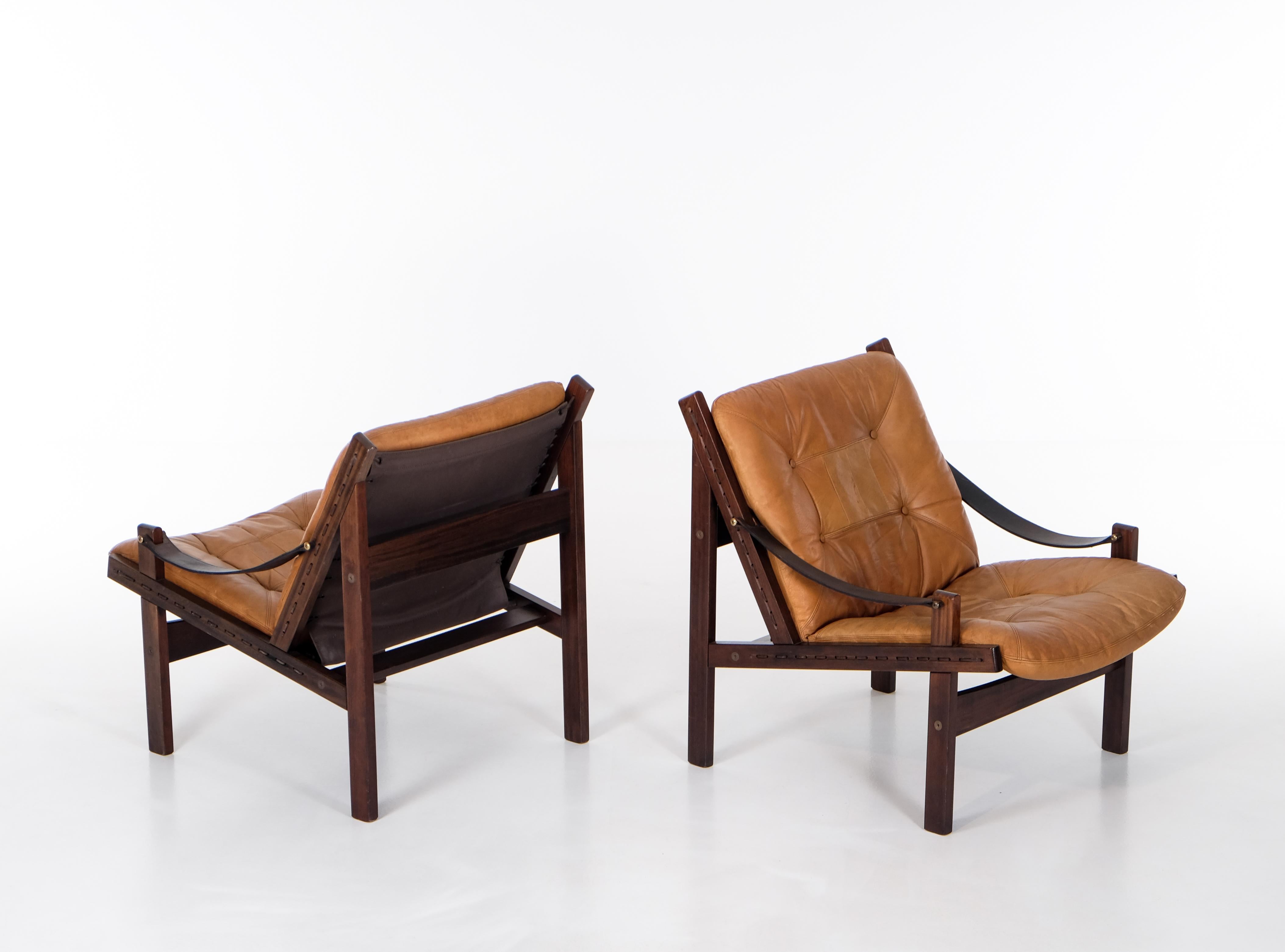 Coppia di poltrone 'Hunter' di Torbjørn Afdal, anni '70 in vendita 1