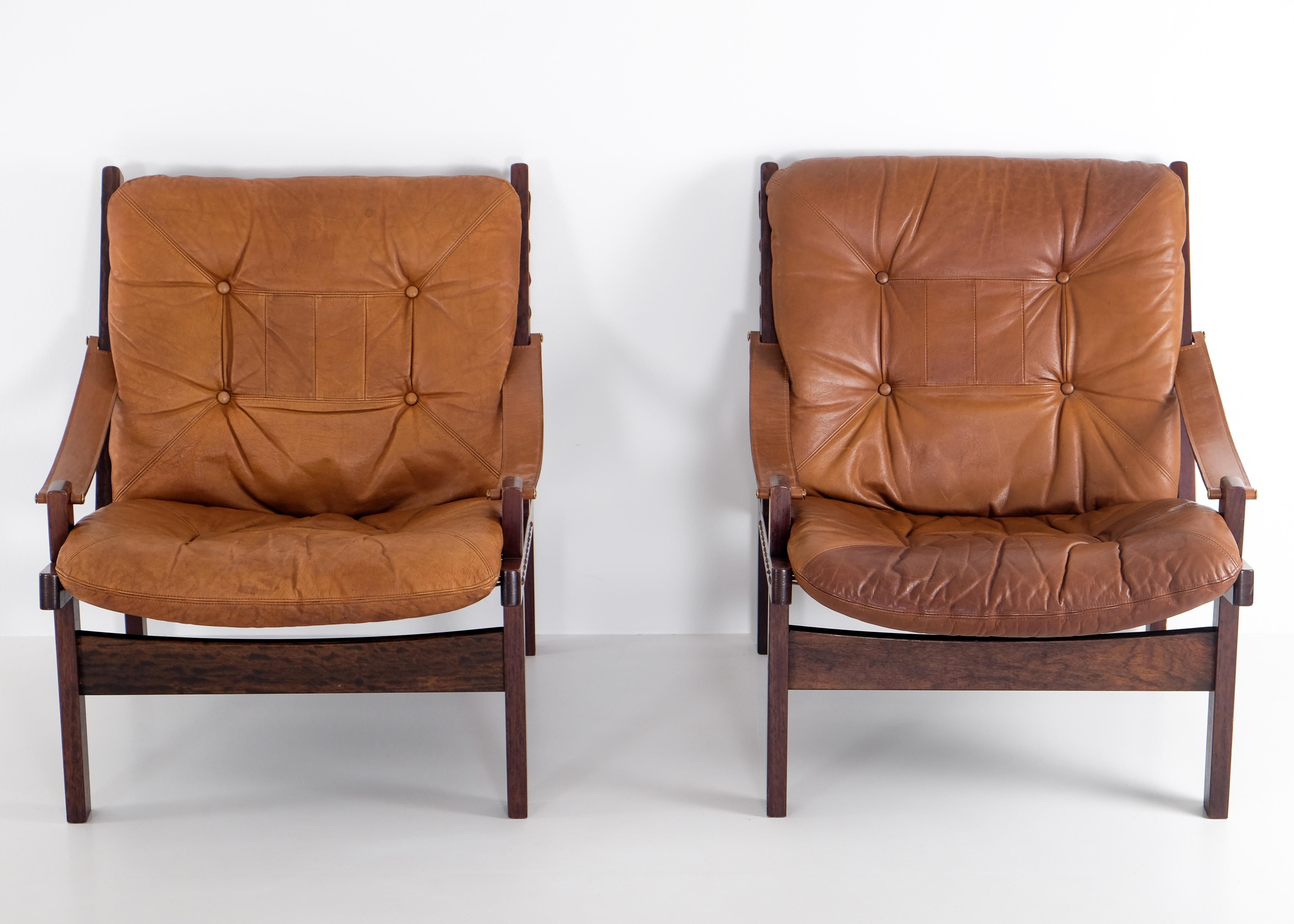 Paar 'Hunter' Sessel von Torbjørn Afdal, 1970er Jahre im Angebot 1